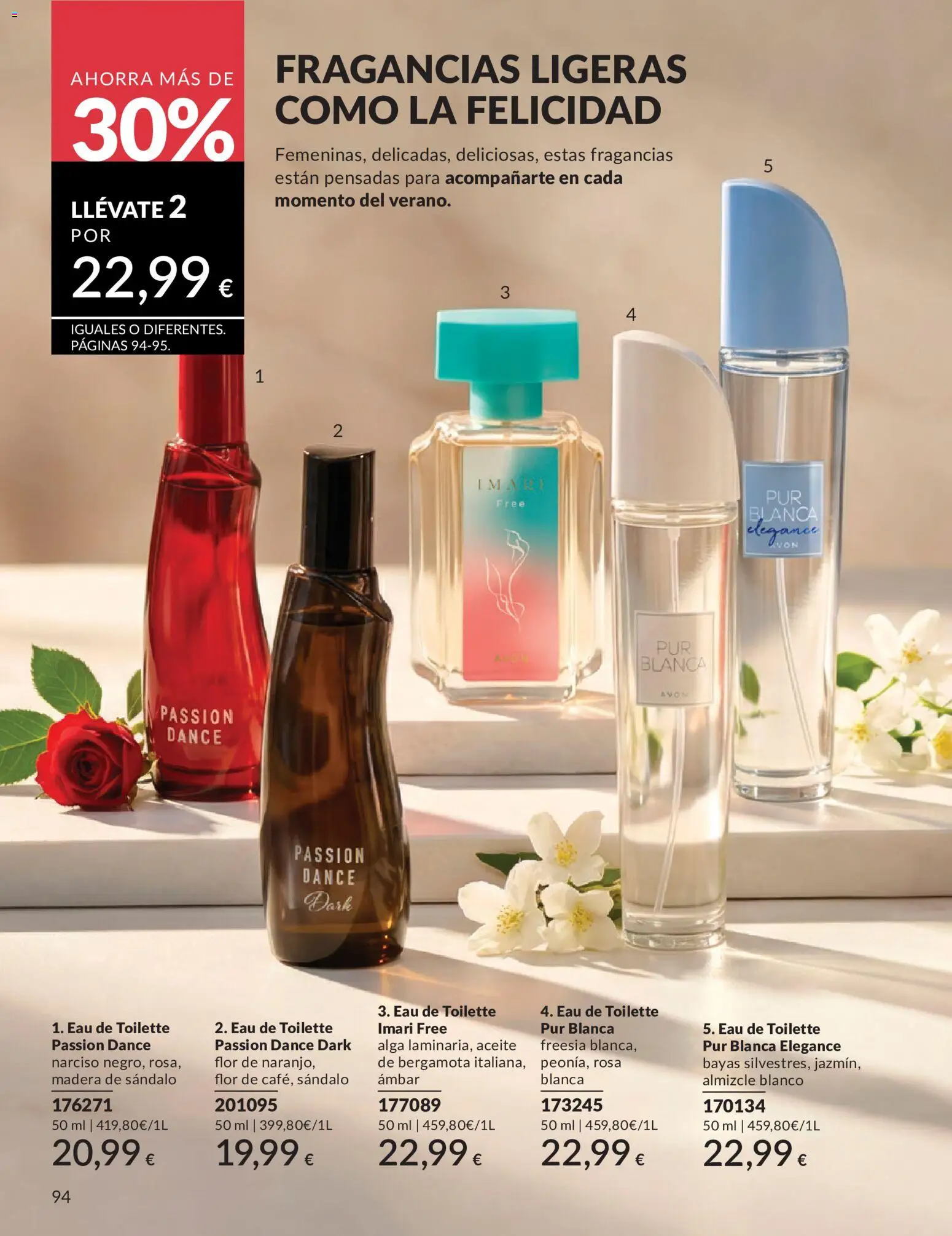 Catálogo AVON campaña 6 │ válido desde el 01.06.2026 | Página: 94 | Productos: Eau de toilette, Aceite