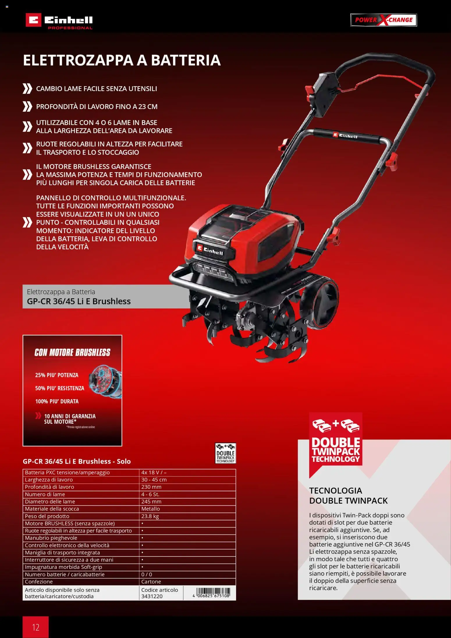 Volantino Einhell del 02/03/2026 | Pagina: 14 | Prodotti: Batteria, Batterie, Caricabatterie