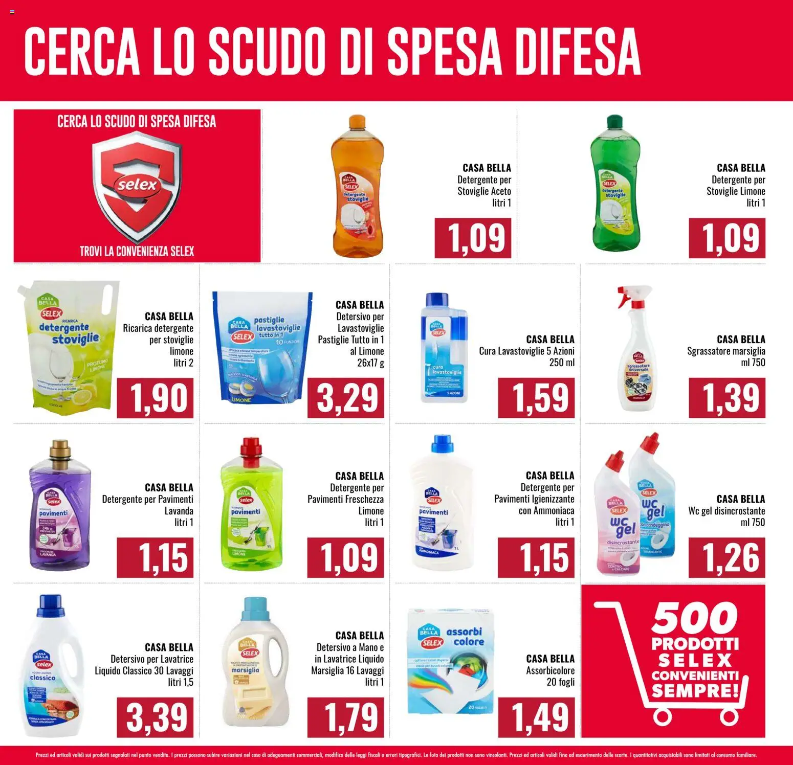 Volantino Famila del 26.02.2026 | Pagina: 14 | Prodotti: Detergente, Candeggina, Lavatrice, Aceto
