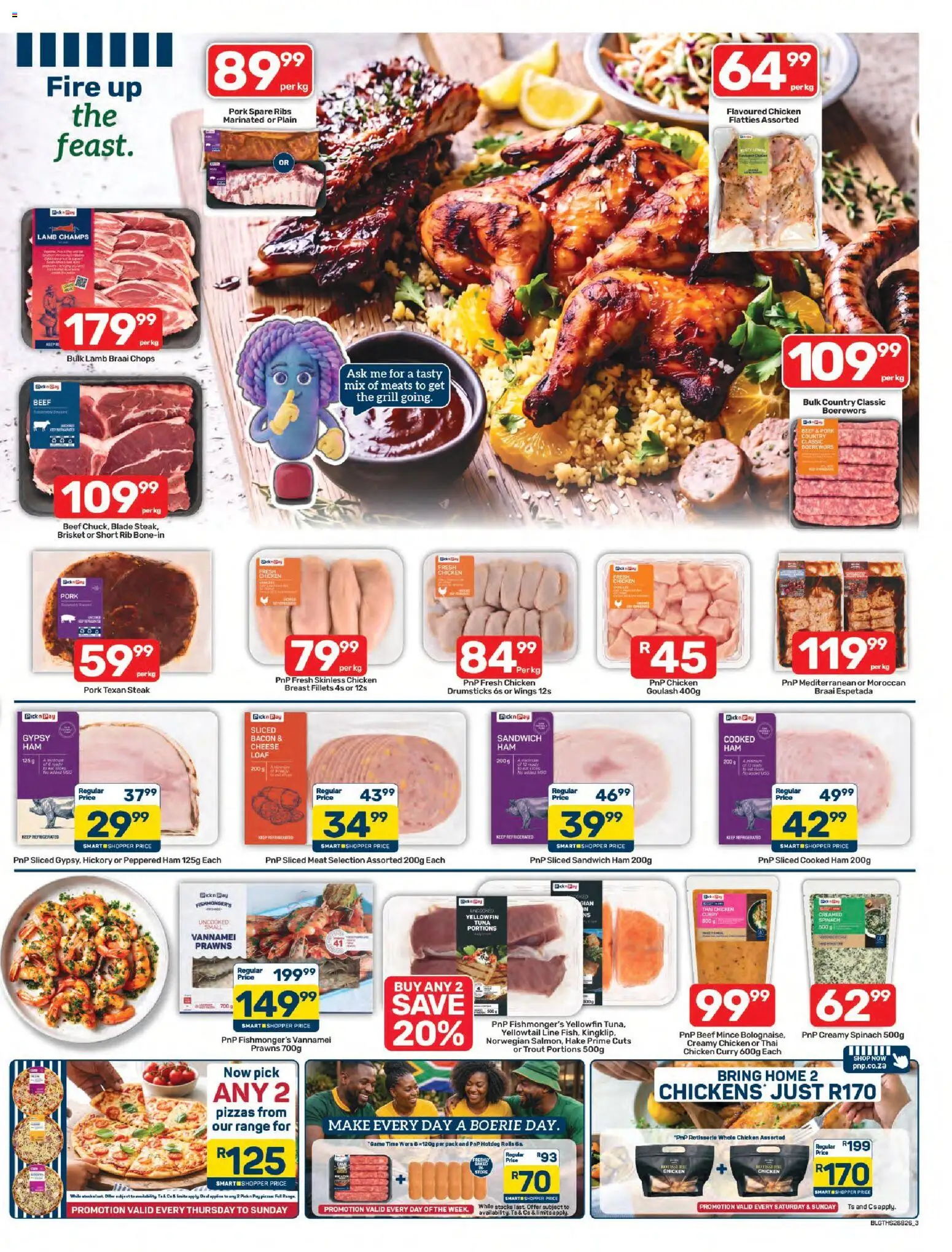 New Pick n Pay catalogue – valid from 28/09/2026 | Page: 3 | Products: Tuna, Ham, Chicken, Trout