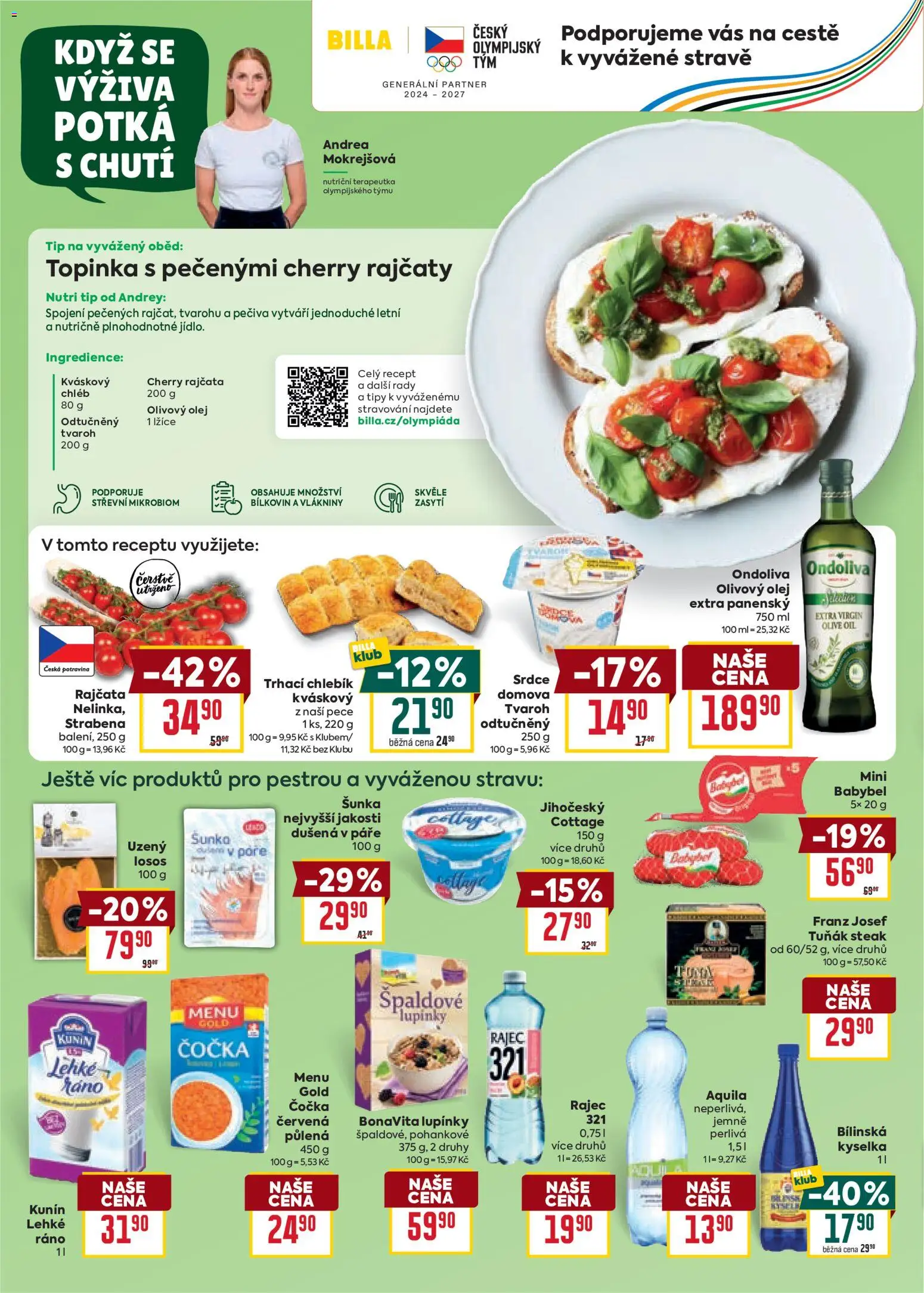 Billa Velký leták od 22.07.2026 | Strana: 14 | Produkty: Tvaroh, Steak, Babybel, Losos