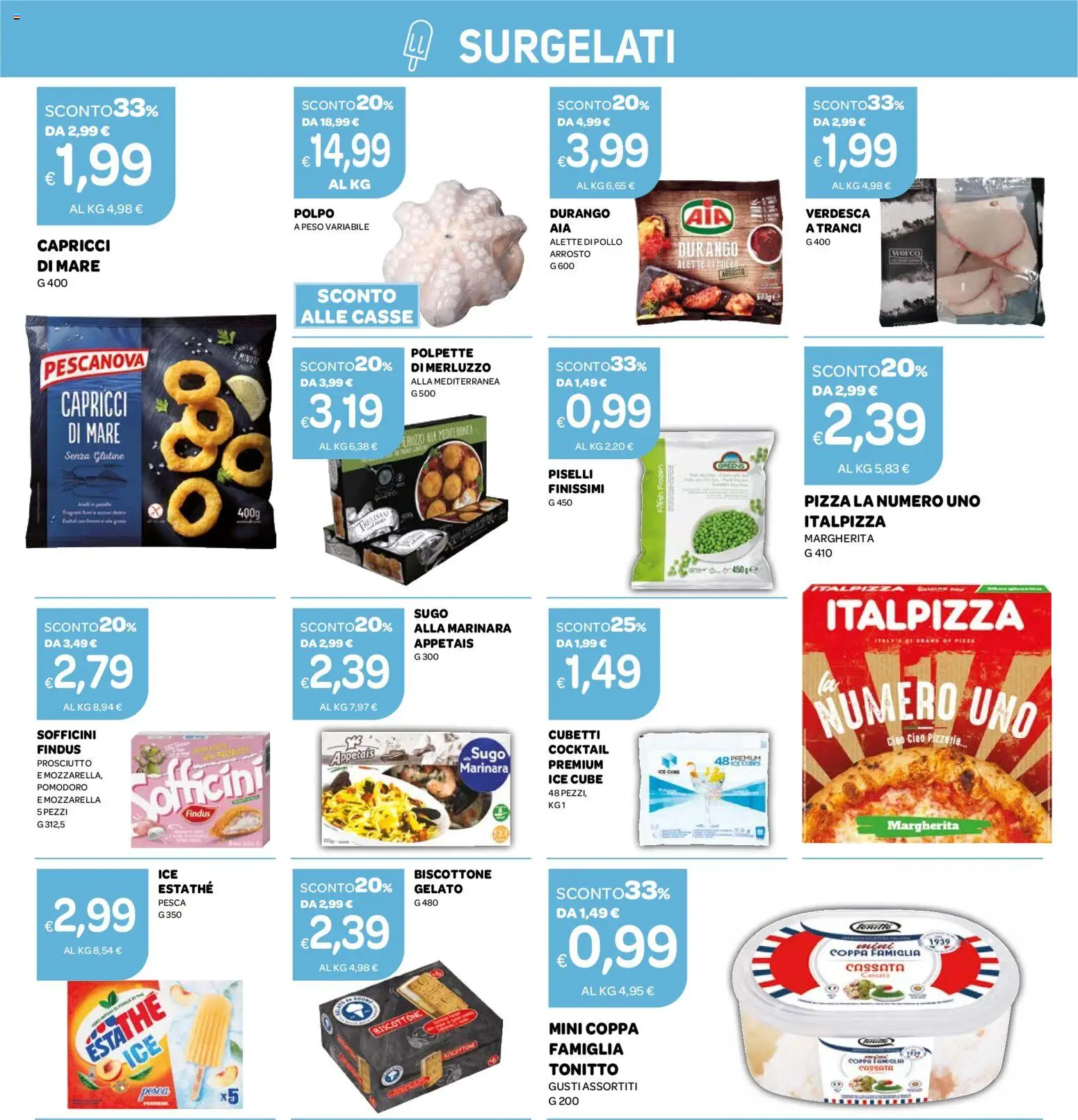Volantino Ekom del 19.05.2026 | Pagina: 15 | Prodotti: Merluzzo, Polpo, Pesca, Sugo