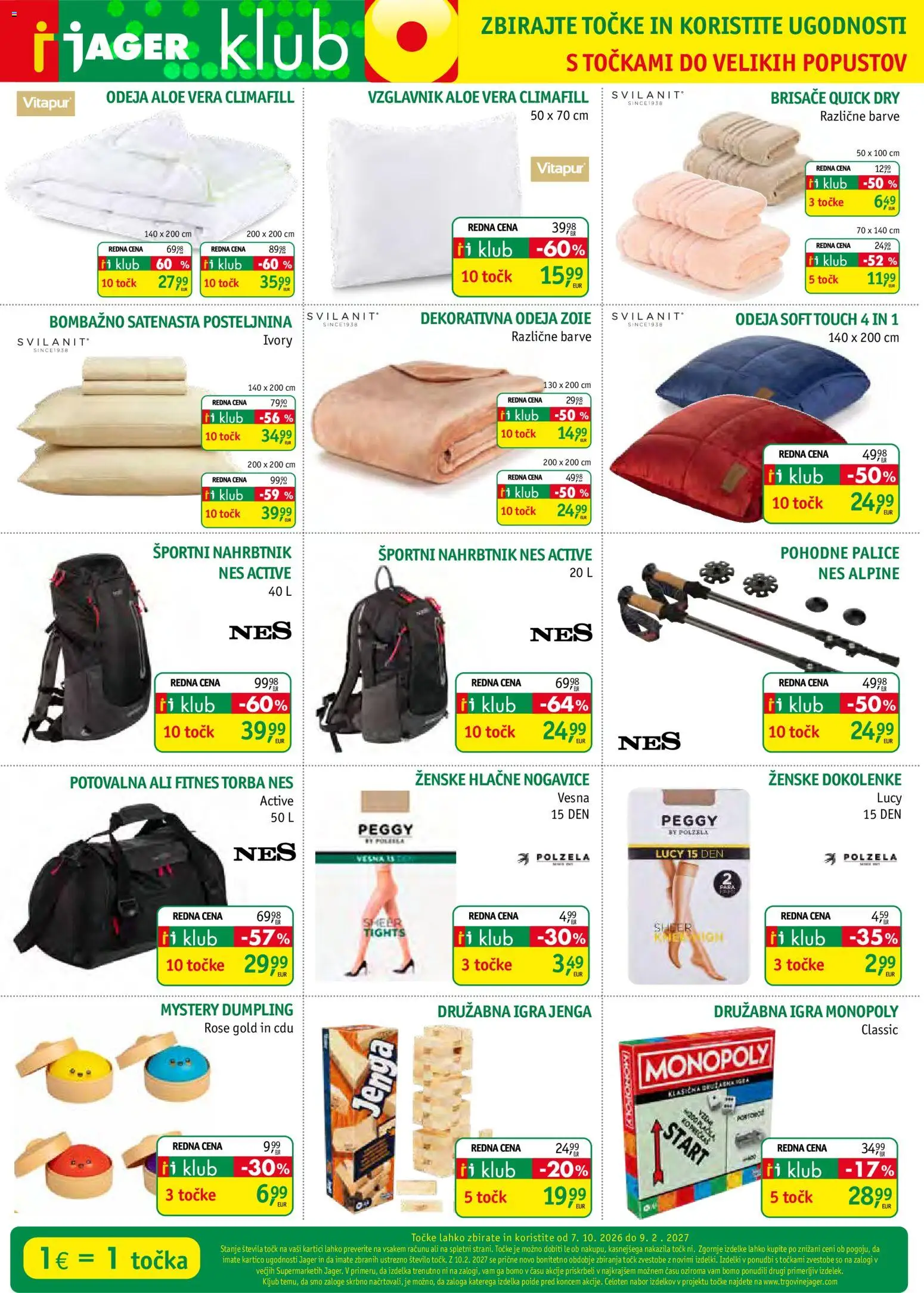 Novi Jager katalog ponudbe – veljaven od 14.10.2026 | Stran: 3 | Izdelki: Aloe Vera, Torba, Nahrbtnik, Hlacne nogavice