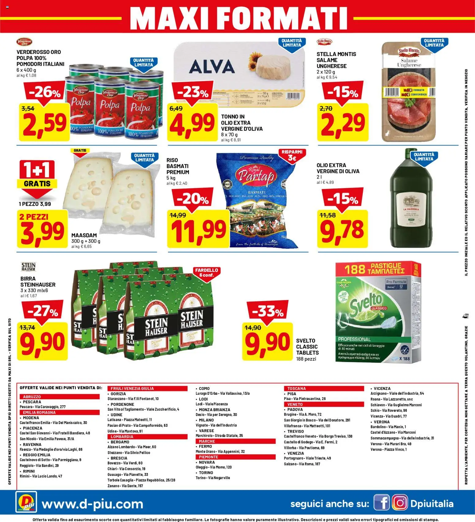 Volantino D Più del 25.05.2026 | Pagina: 20 | Prodotti: Birra, Riso, Olio extra vergine, Terra