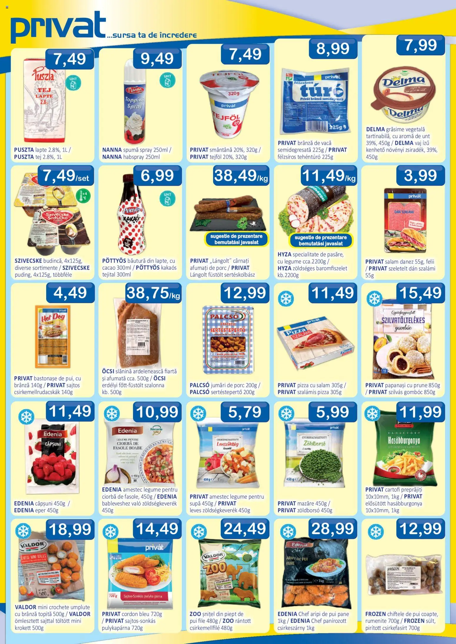 Noul catalog CBA – valabil de la 17.09.2026 | Pagină: 2 | Produse: Brânză, Pizza, Chiftele, Legume