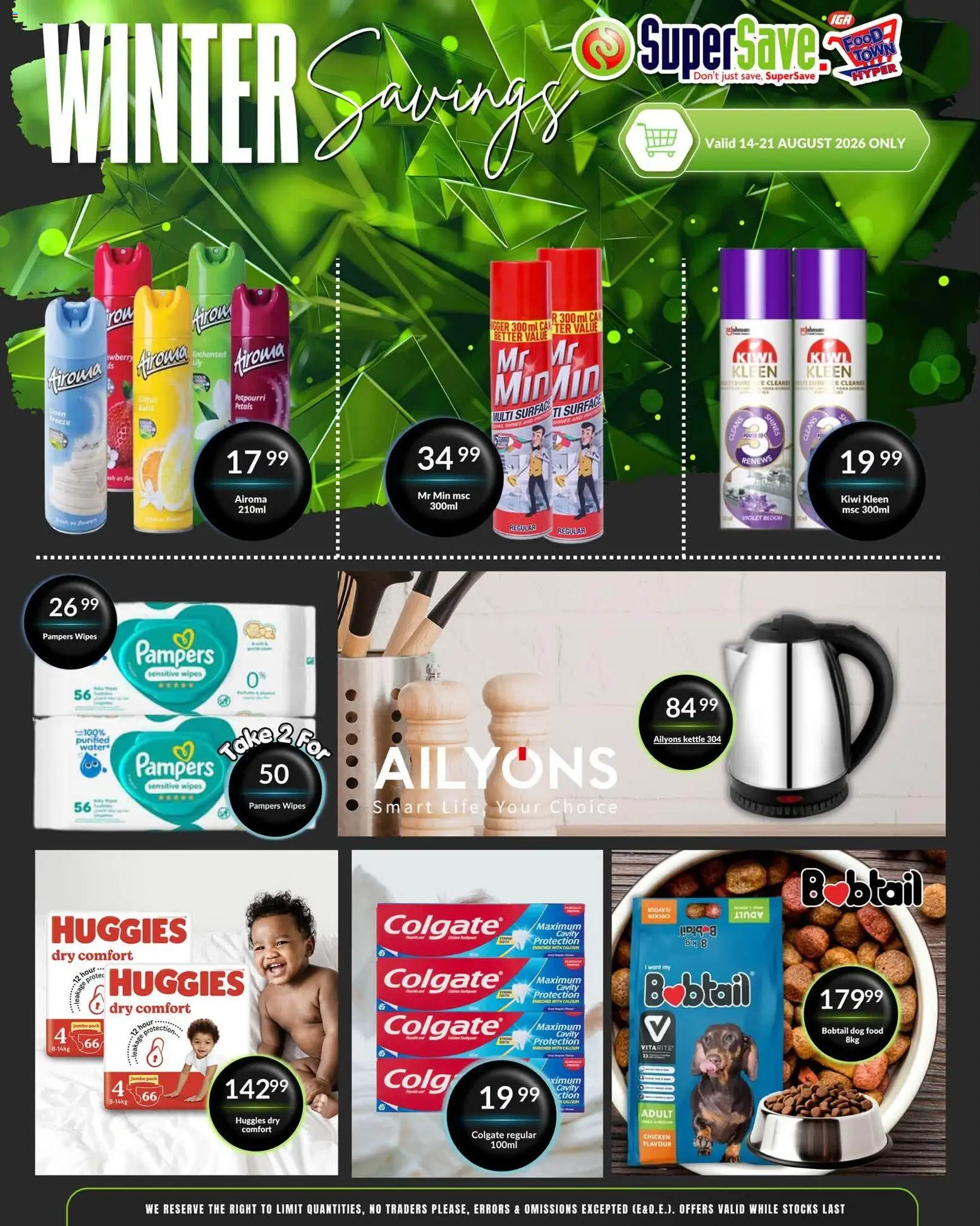 New Super Save catalogue – valid from 18/08/2026 | Page: 62 | Products: Kettle, Kiwi, Water, Dog food