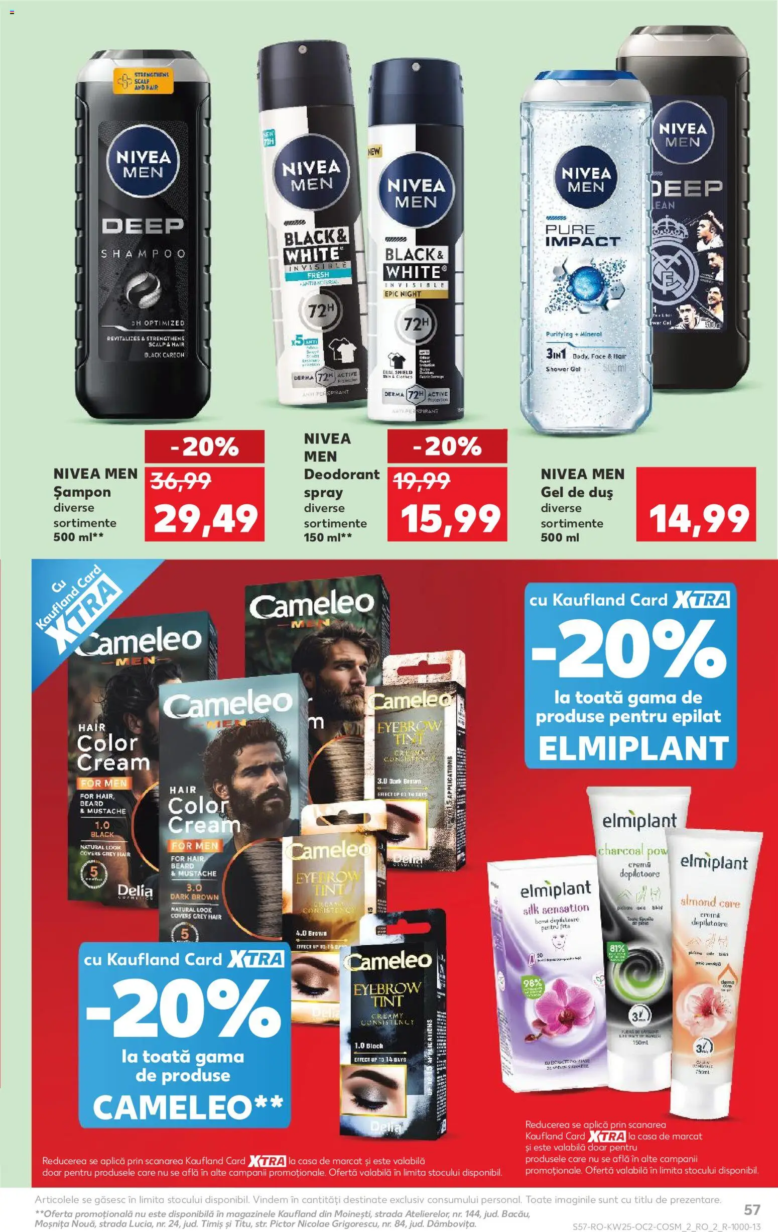 Noul catalog Kaufland – valabil de la 17.06.2026 | Pagină: 57 | Produse: Duș, Peluş Köpek Yatağı, Cremă, Antiperspirant