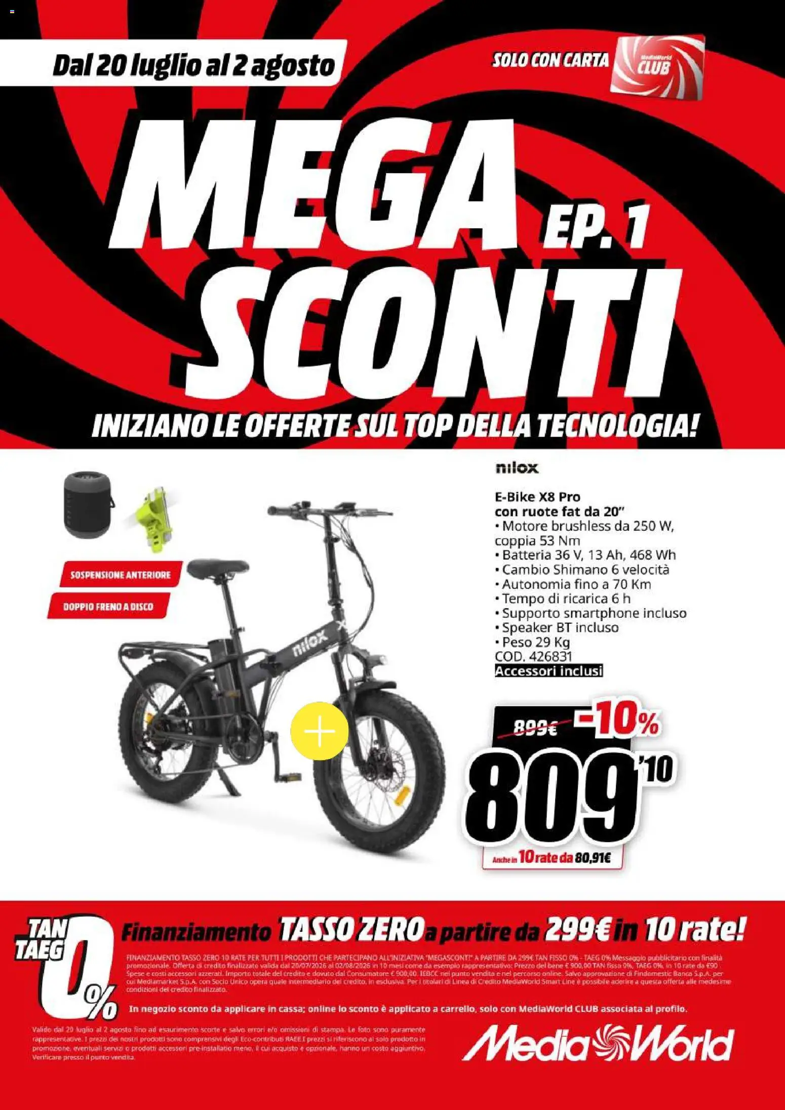 Volantino Media World del 20/07/2026 | Pagina: 14
