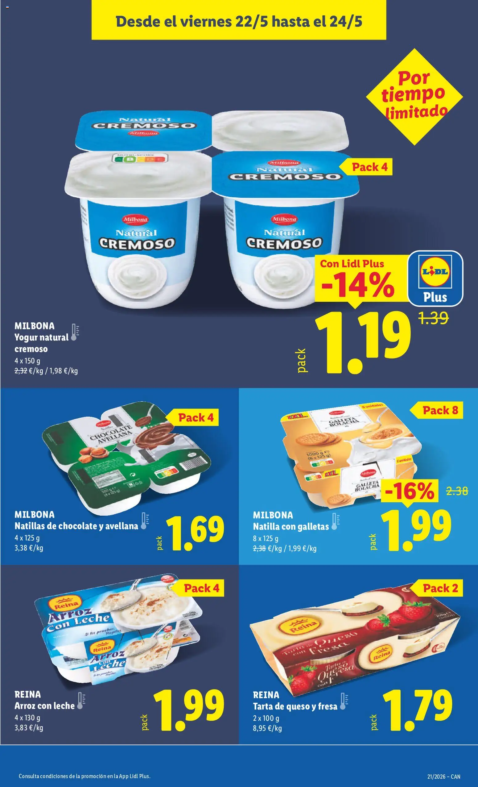 Lidl folleto │ válido desde el 18.05.2026 | Página: 27 | Productos: Queso, Yogur, Arroz, Galletas