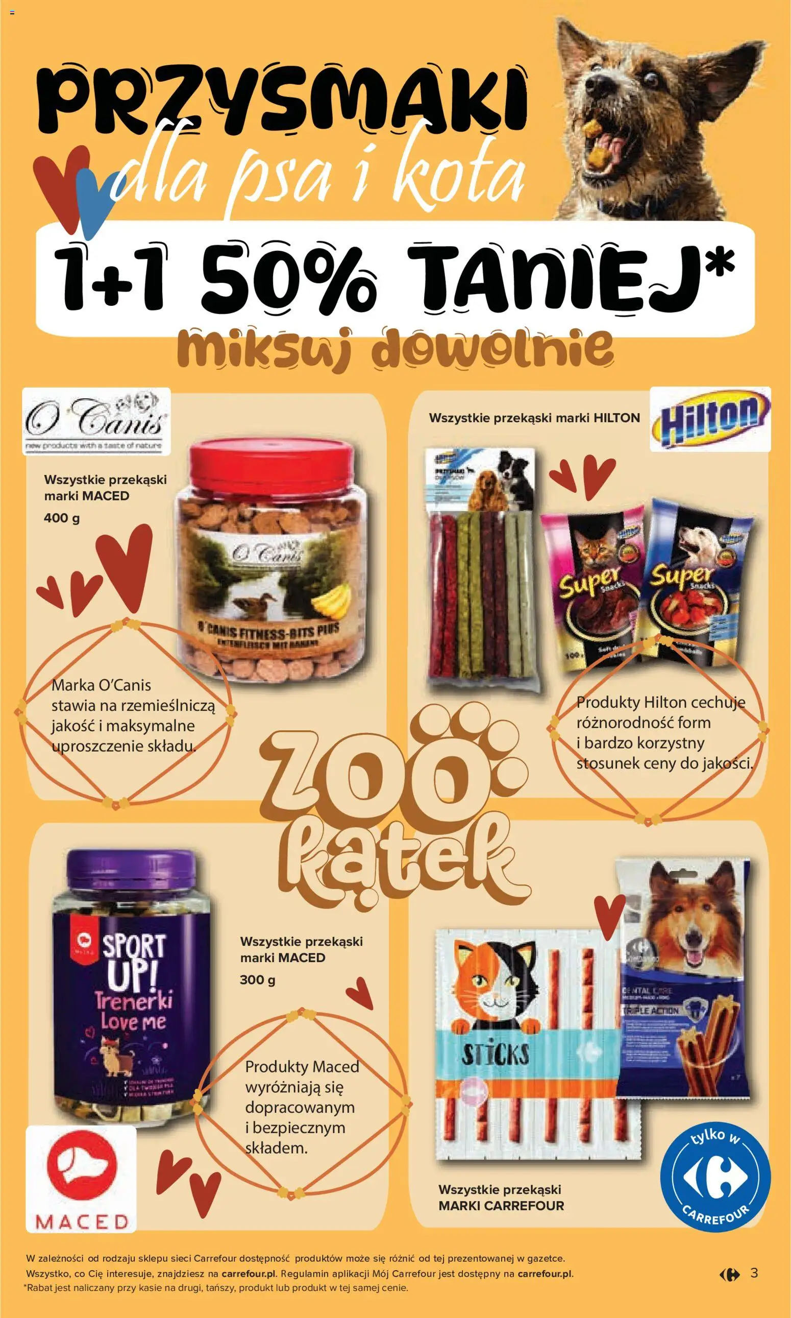 Carrefour gazetka - Zookątek od 04.05.2026 | Strona: 3 | Produkty: Przysmaki dla psa
