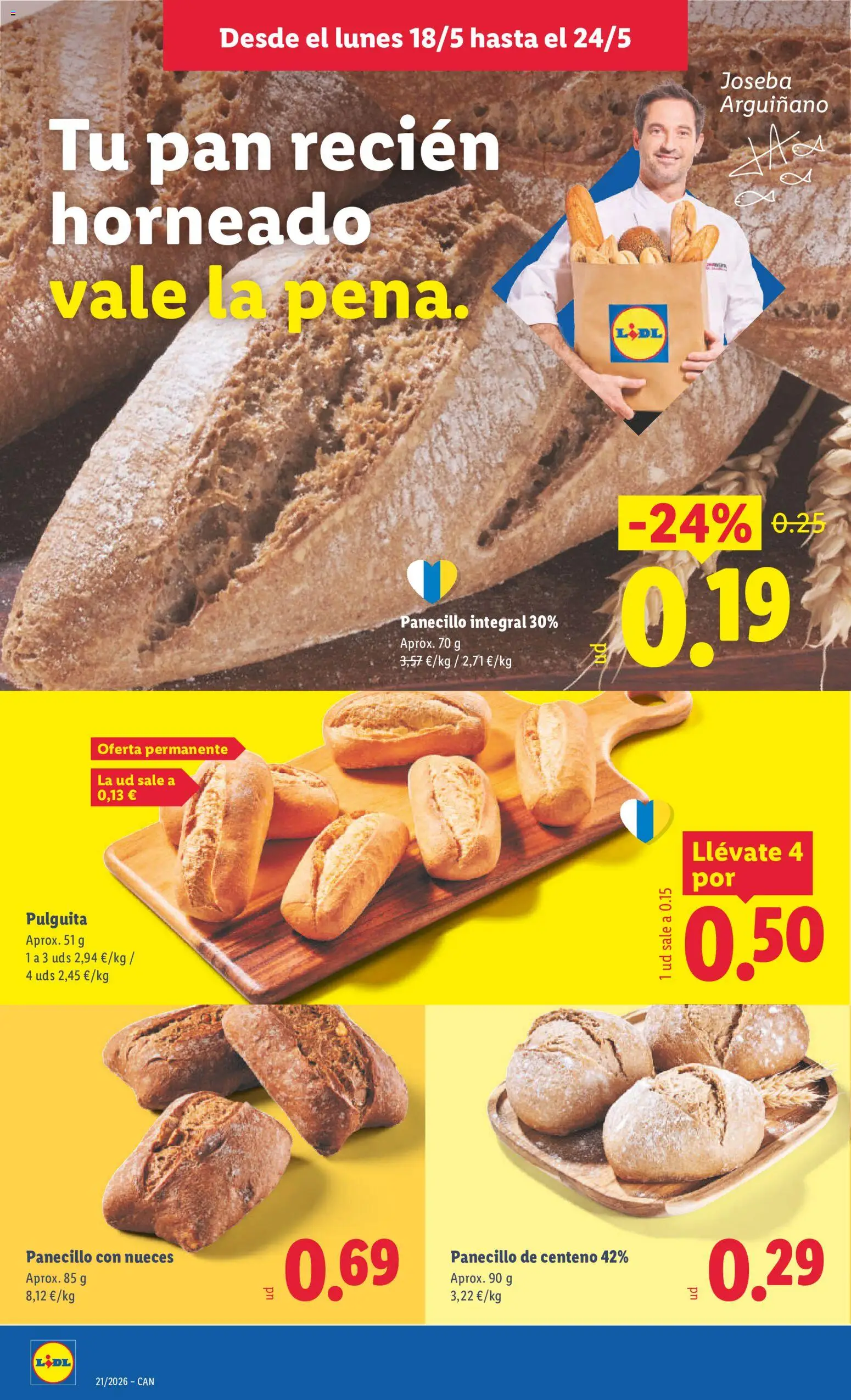 Lidl folleto │ válido desde el 18.05.2026 | Página: 12 | Productos: Pan