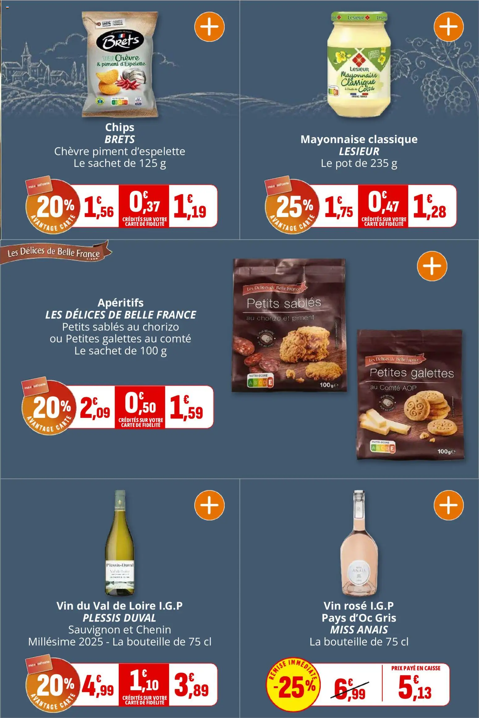 {H1} | Page: 12 | Produits: Vin rosé, Bouteille, Vin, Chips