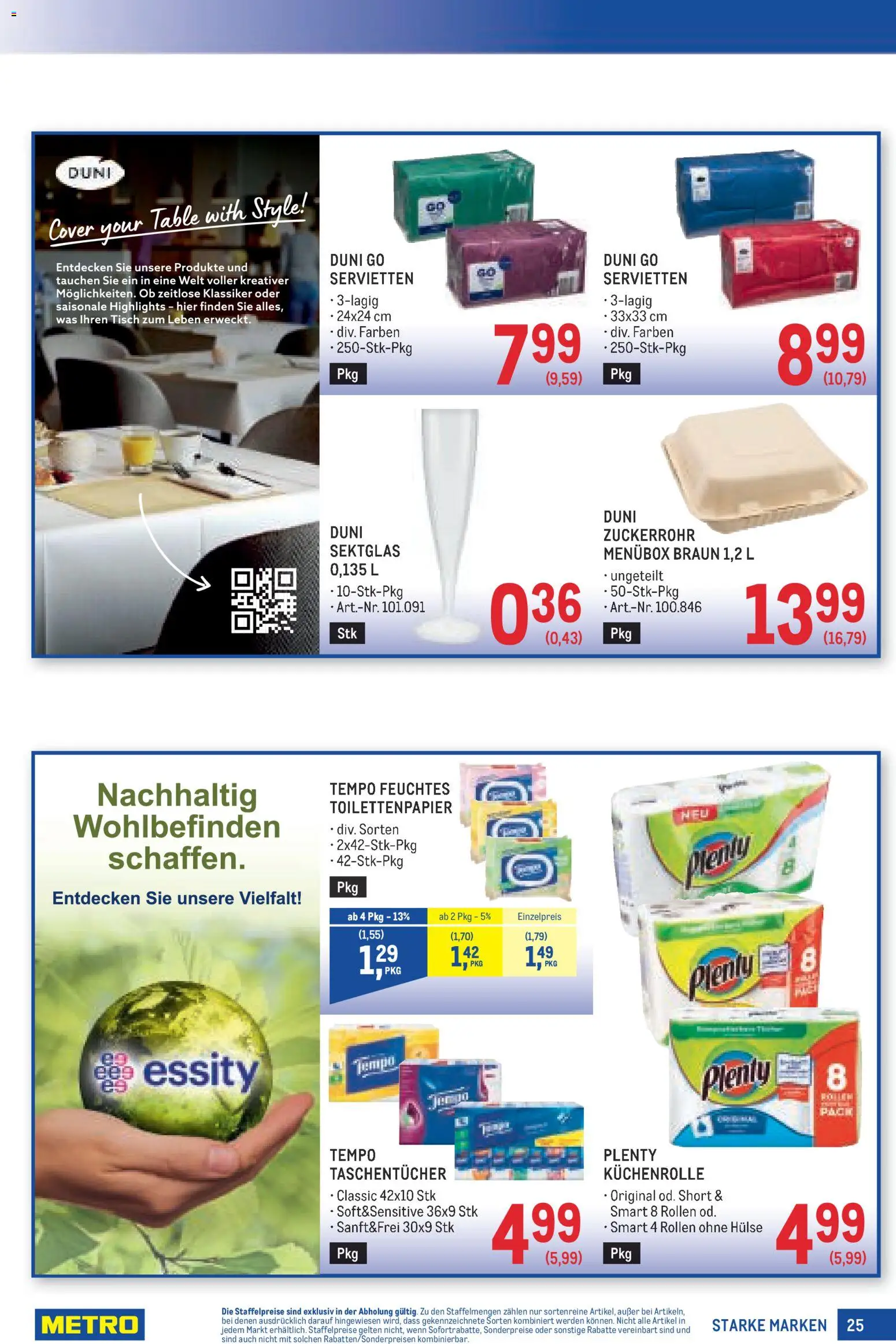 Metro angebote Starke Marken gültig ab 01.10.2026 | Seite: 25 | Produkte: Tisch