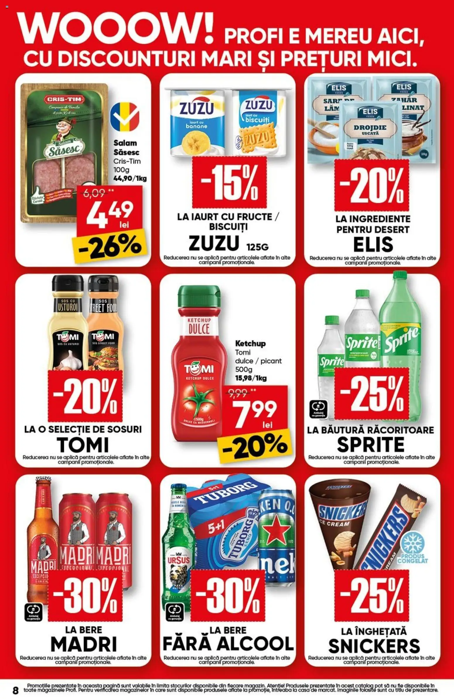 Noul catalog Profi – valabil de la 03.09.2026 | Pagină: 8 | Produse: Iaurt, Bere, Ketchup, Usturoi