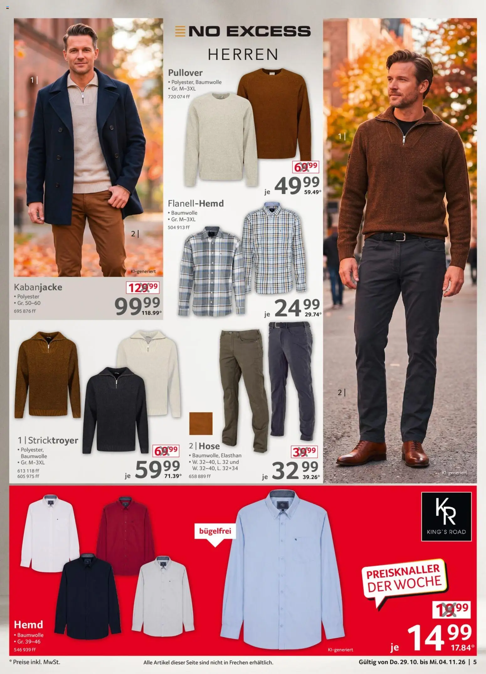 Selgros Non Food – gültig ab 29.10.2026 | Seite: 5 | Produkte: Hemd, Pullover, Hose