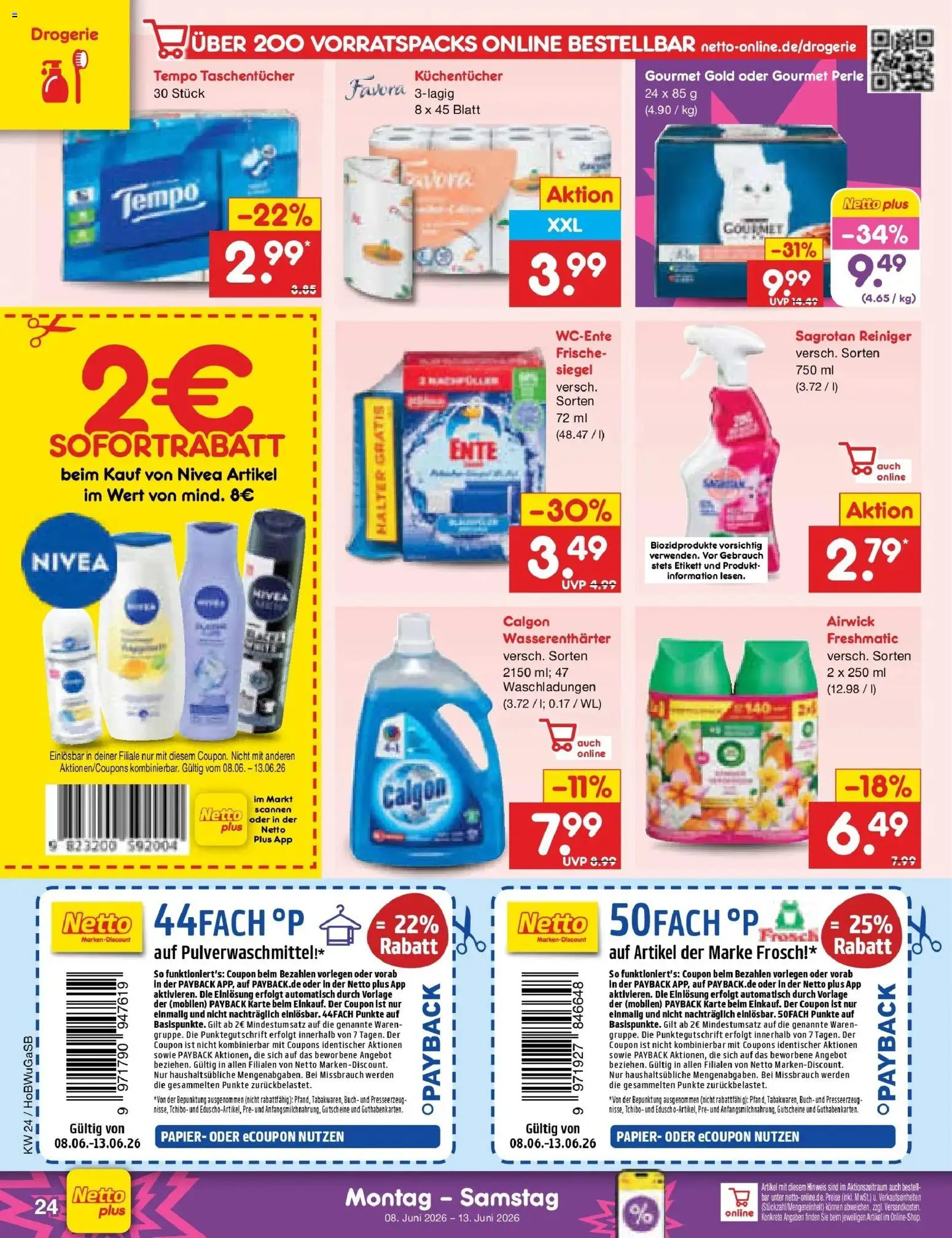 Netto Marken-Discount Prospekt Hannover – gültig ab 08.06.2026 | Seite: 38 | Produkte: Tempo, Ente