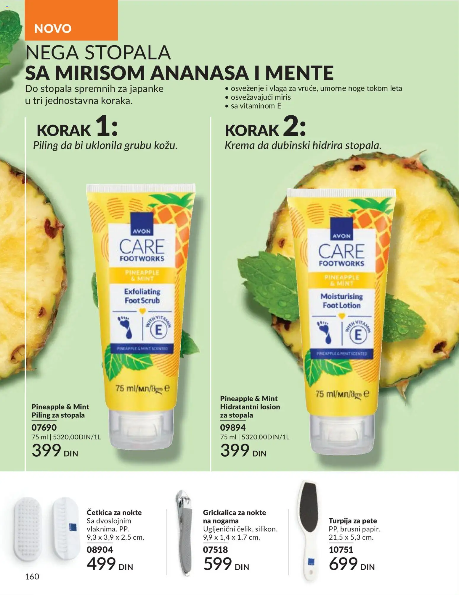 AVON katalog - važi od 01.06.2026 | Strana: 160 | Proizvode: Japanke, Miris, Krema, Piling