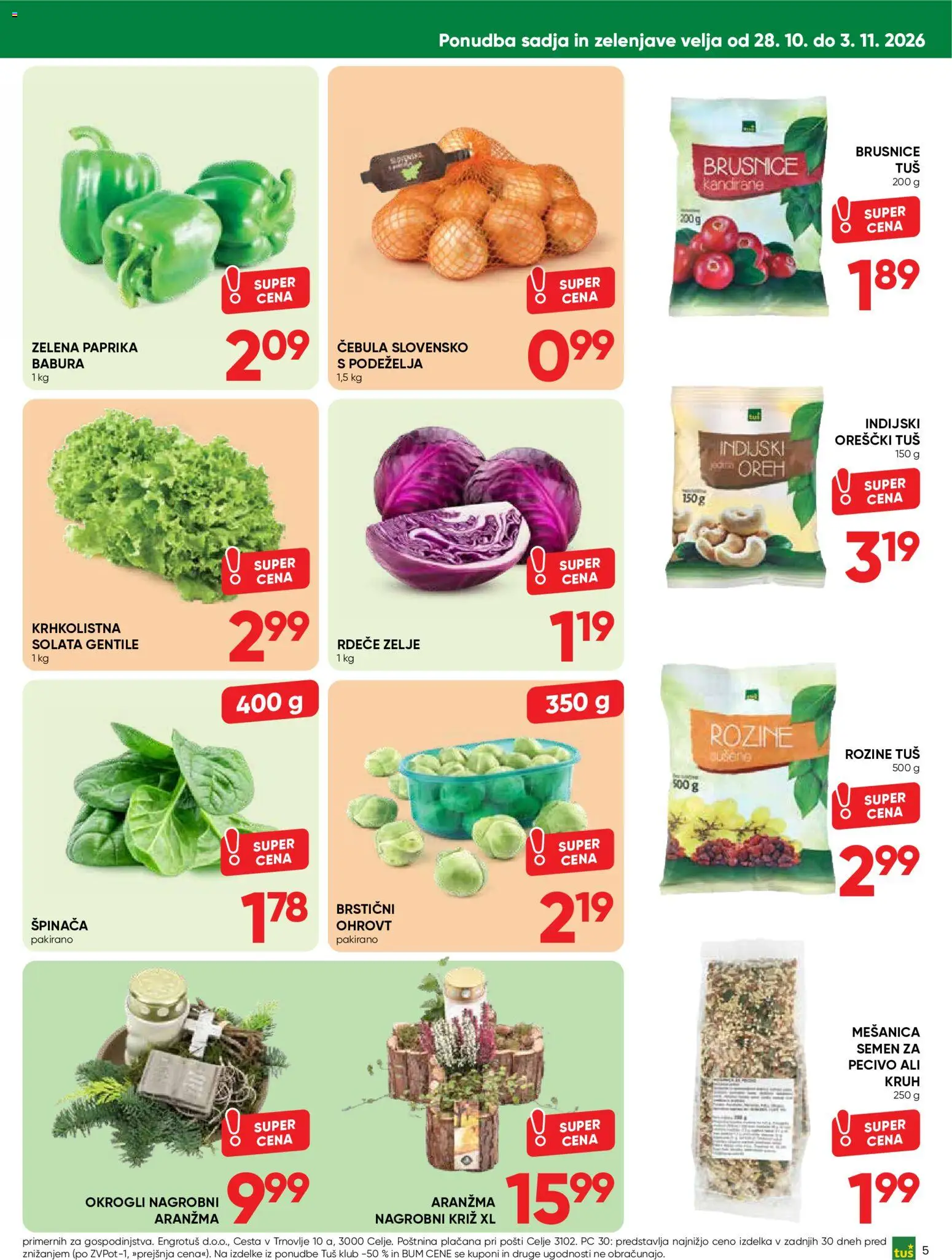 Novi Tuš katalog ponudbe – veljaven od 28.10.2026 | Stran: 5