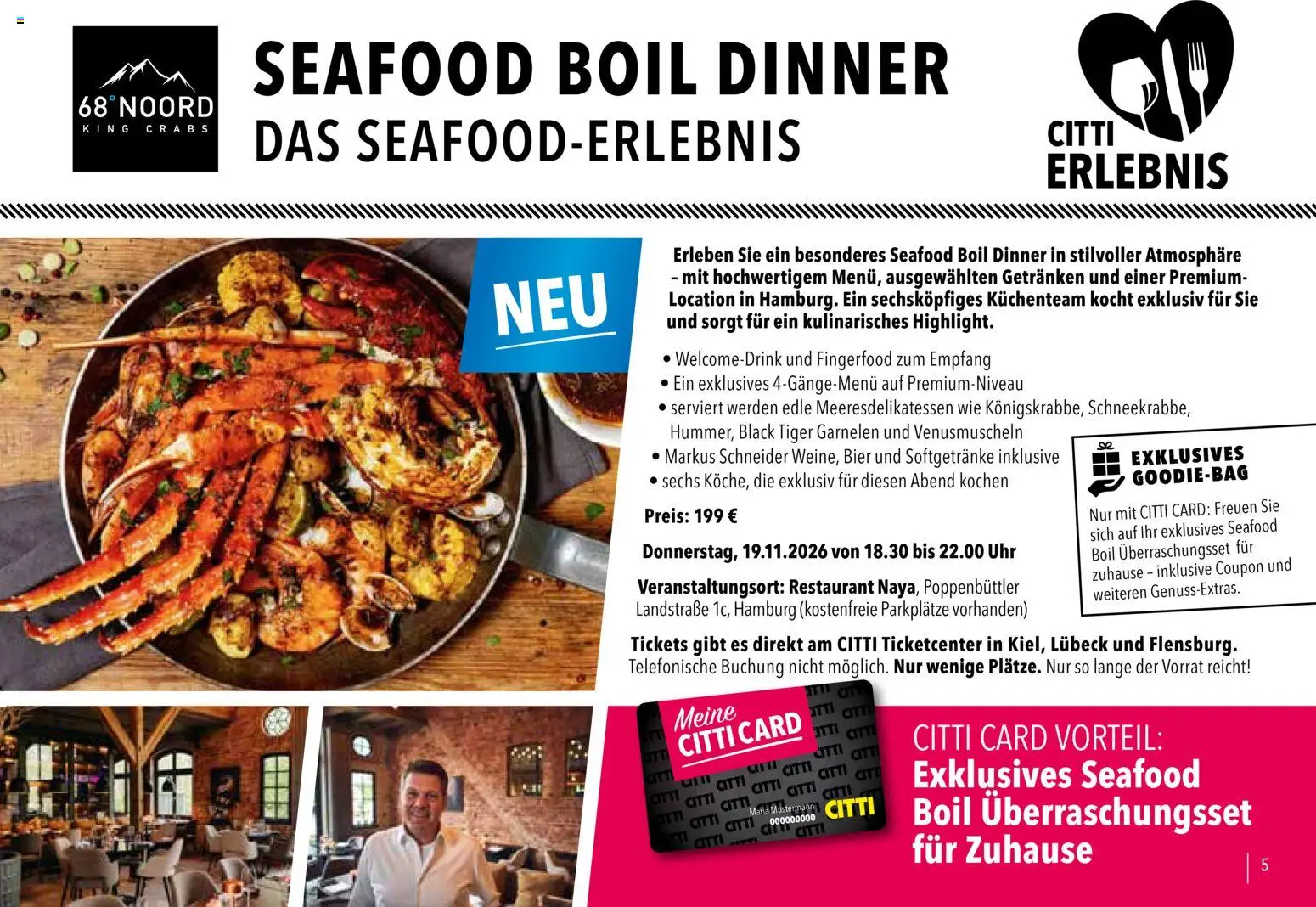 CITTI Markt Vorteilsheft – gültig ab 21.09.2026 | Seite: 5 | Produkte: Bier, Garnelen, Tiger garnelen, Uhr