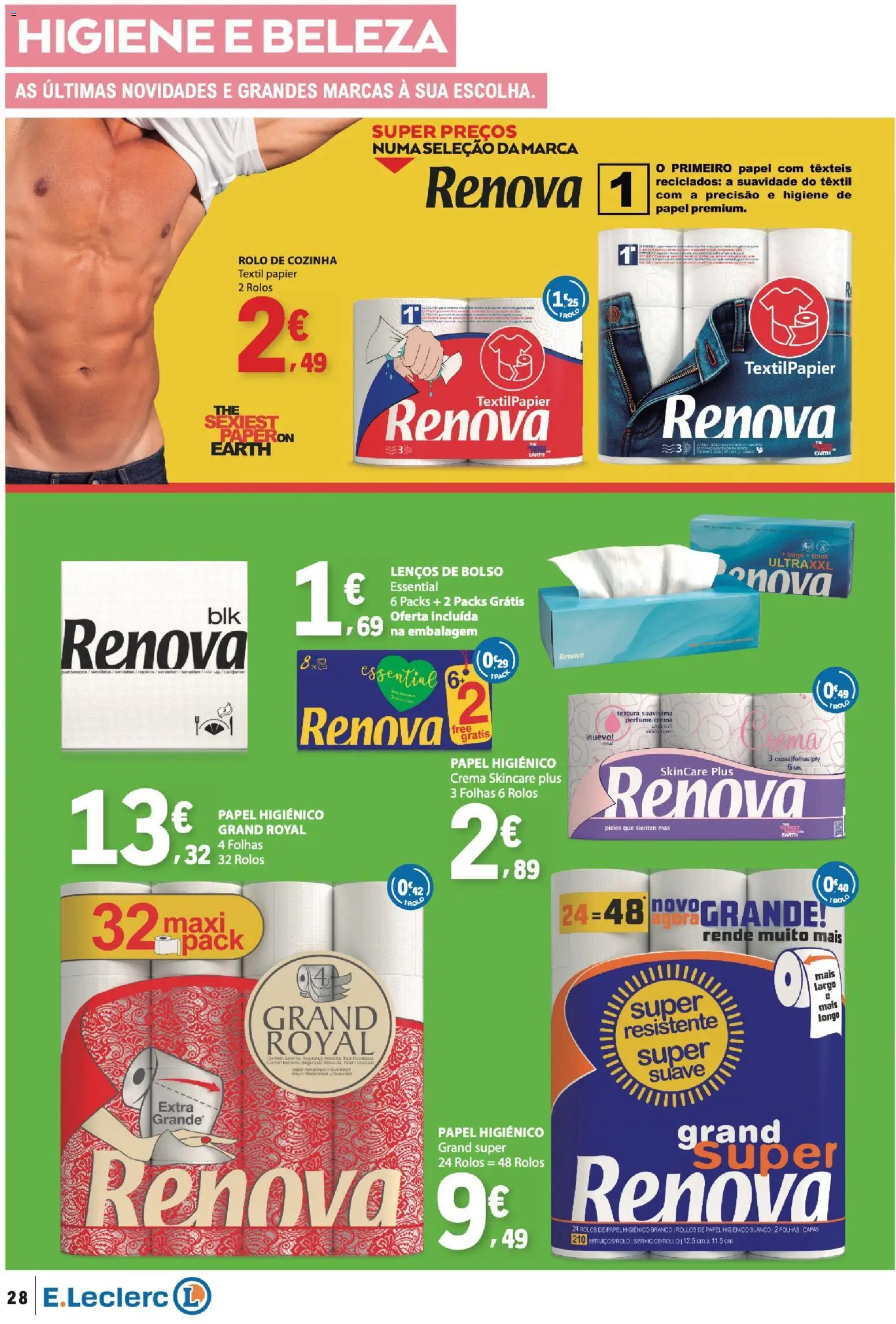 E.Leclerc folheto │ válido de 24/09/2026 | Página: 28 | Produtos: Papel higiénico, Perfume