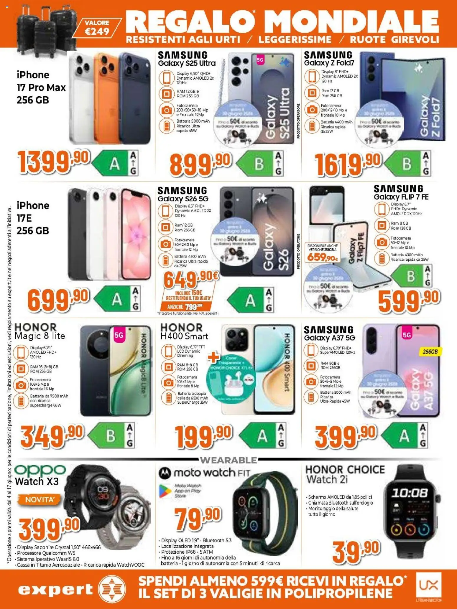 Volantino Expert del 04.06.2026 | Pagina: 14 | Prodotti: Schermo, Samsung Galaxy, Iphone, Fotocamera
