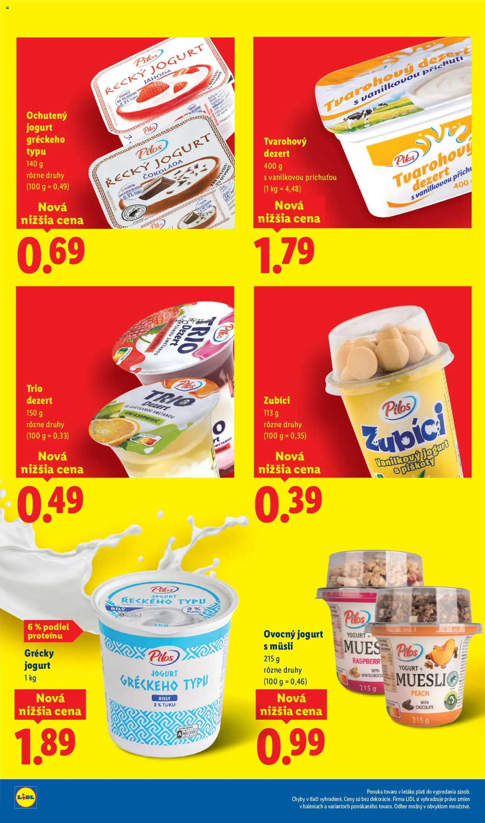 Nové Lidl akcie – leták je platný od 03.07.2026 | Strana: 8 | Produkty: Jogurt, Grécky jogurt, Čokoláda, Kiwi