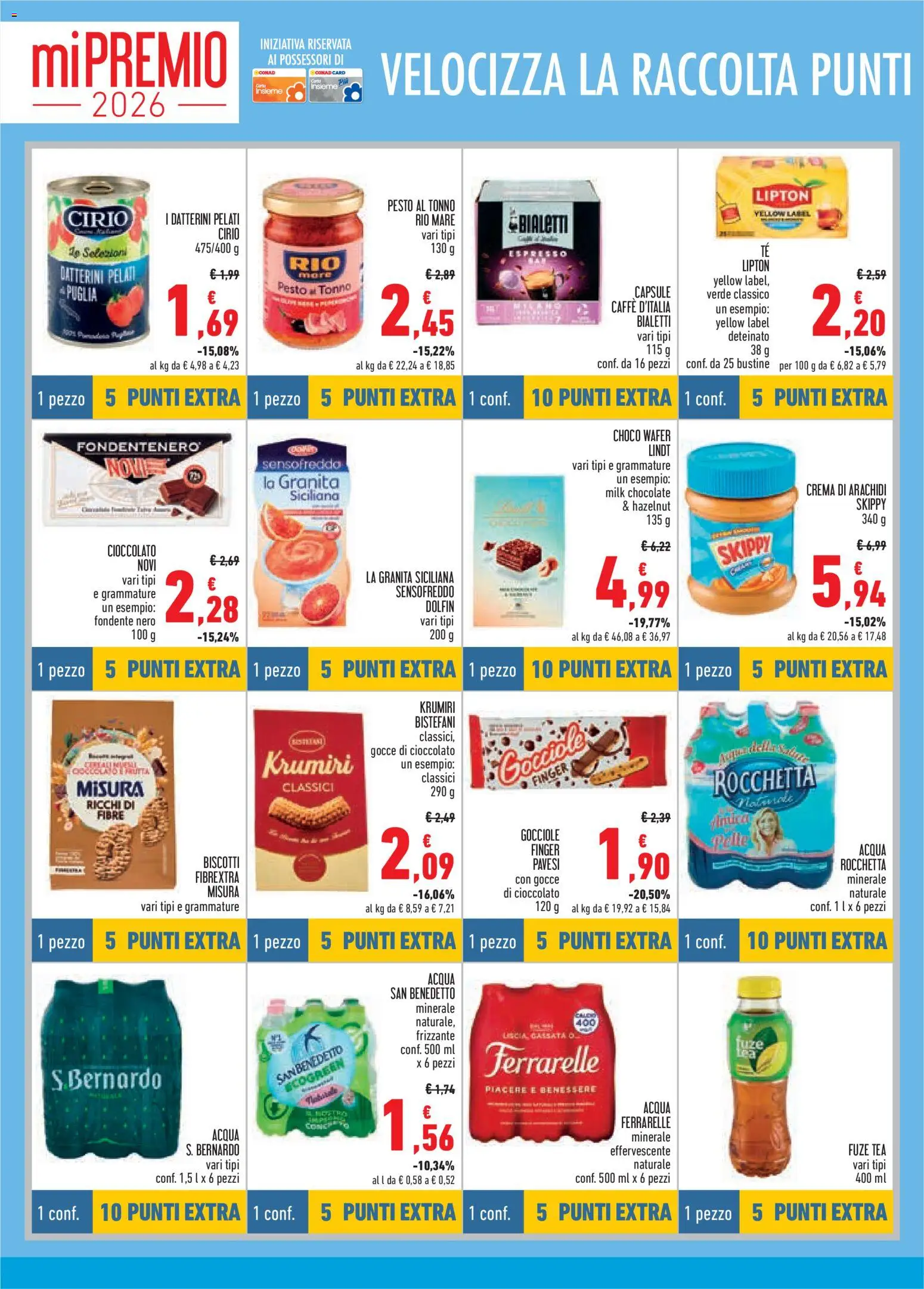 Volantino Conad del 18.06.2026 | Pagina: 10 | Prodotti: Crema, Biscotti, Acqua, Acqua minerale