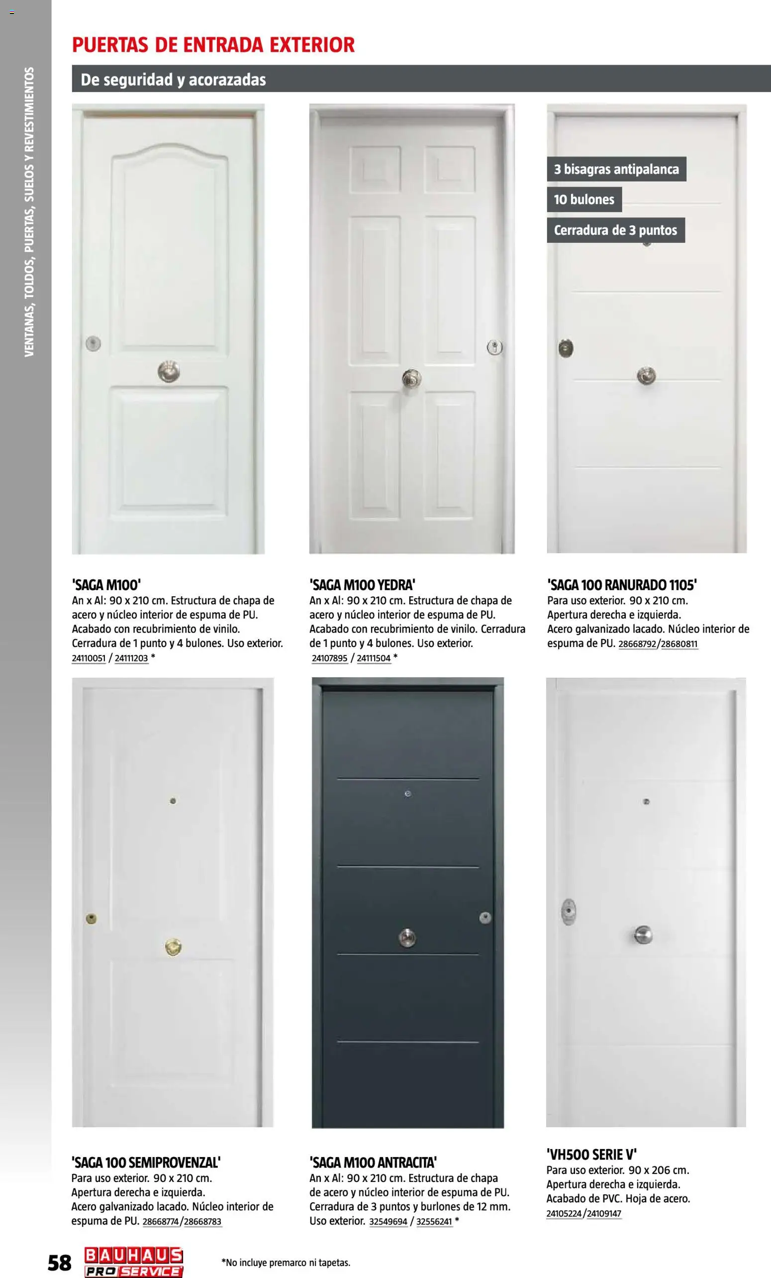 Bauhaus ProService │ válido desde el 11/05/2026 | Página: 58 | Productos: Espuma, Puertas