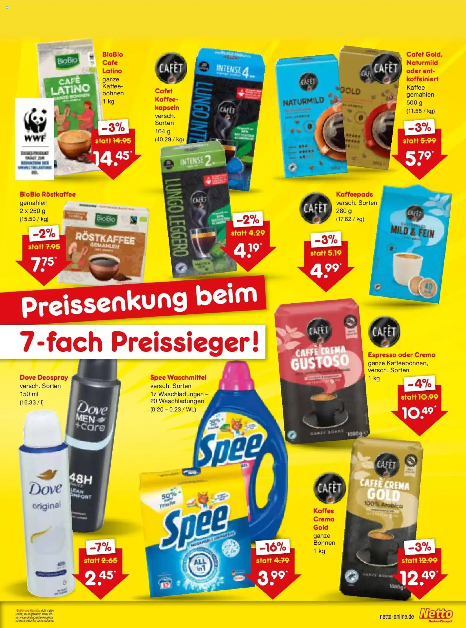 Netto Marken-Discount - Netto: Wochenangebote – gültig ab 05.07.2026 | Seite: 5 | Produkte: Kaffeepads, Spee, Waschmittel, Deospray