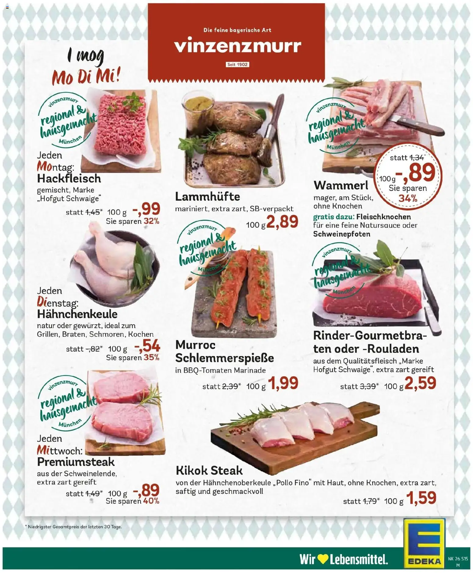Edeka prospekt Putzbrunn – gültig ab 21.06.2026 | Seite: 19 | Produkte: Steak, Hackfleisch