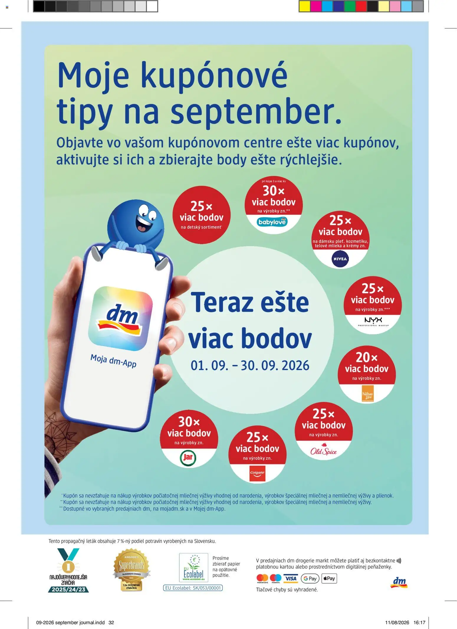 Nové dm drogerie akcie – leták je platný od 01.09.2026 | Strana: 32 | Produkty: Nivea, Old Spice
