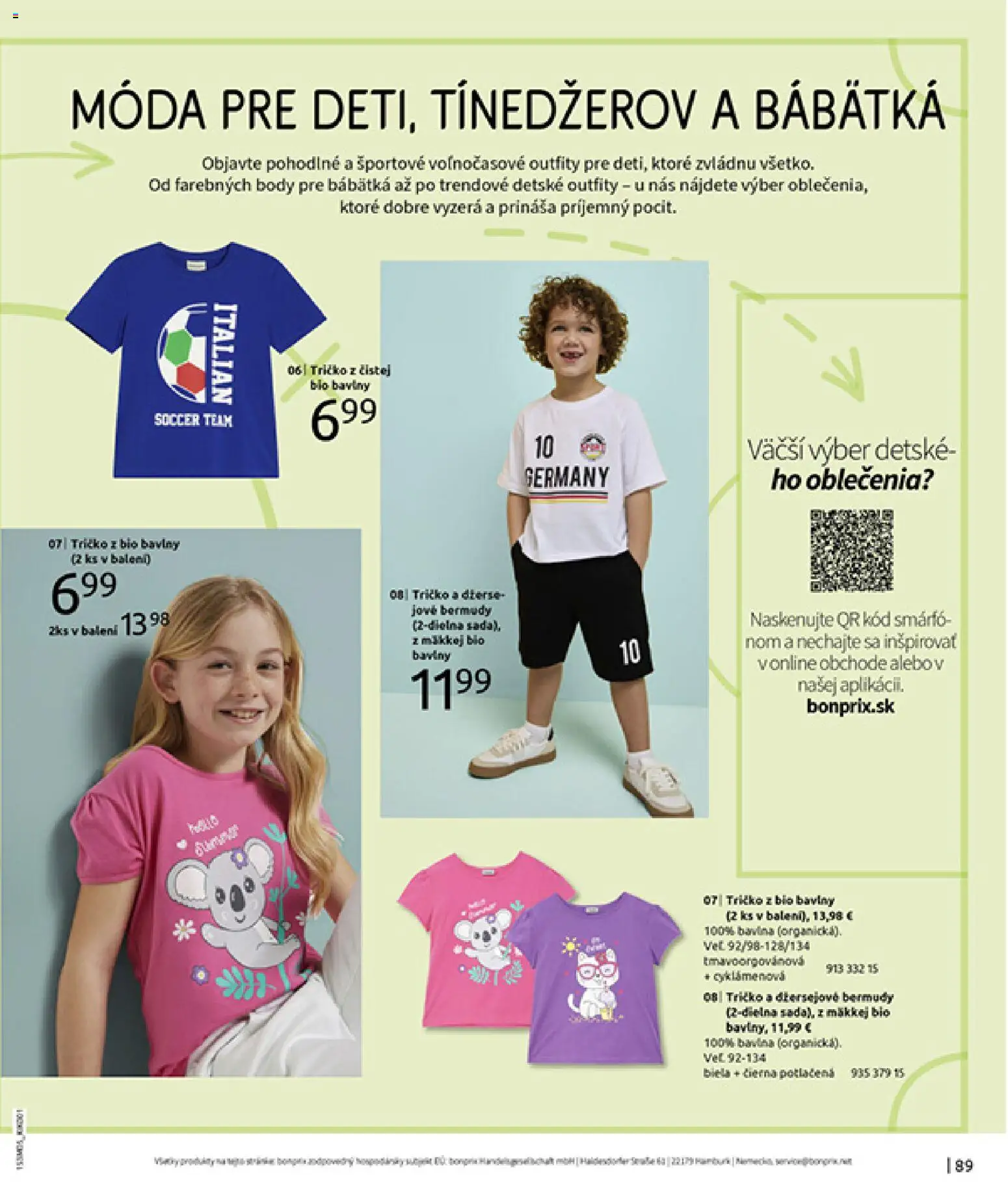 Nové Bonprix akcie – leták je platný od 05.05.2026 | Strana: 91 | Produkty: Tričko