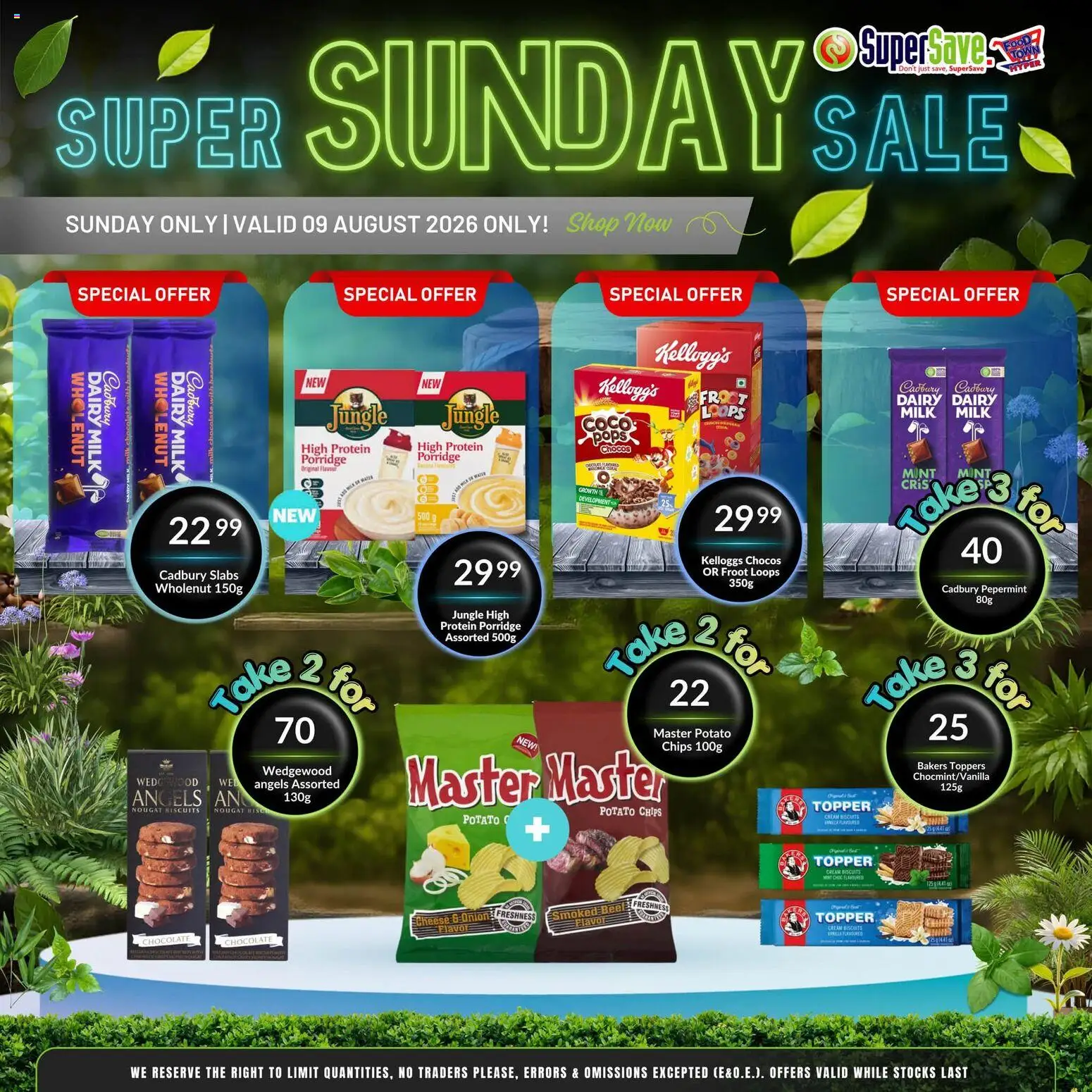 New Super Save catalogue – valid from 09/08/2026 | Page: 5 | Products: Protein, Protein porridge, Porridge, Chocolate
