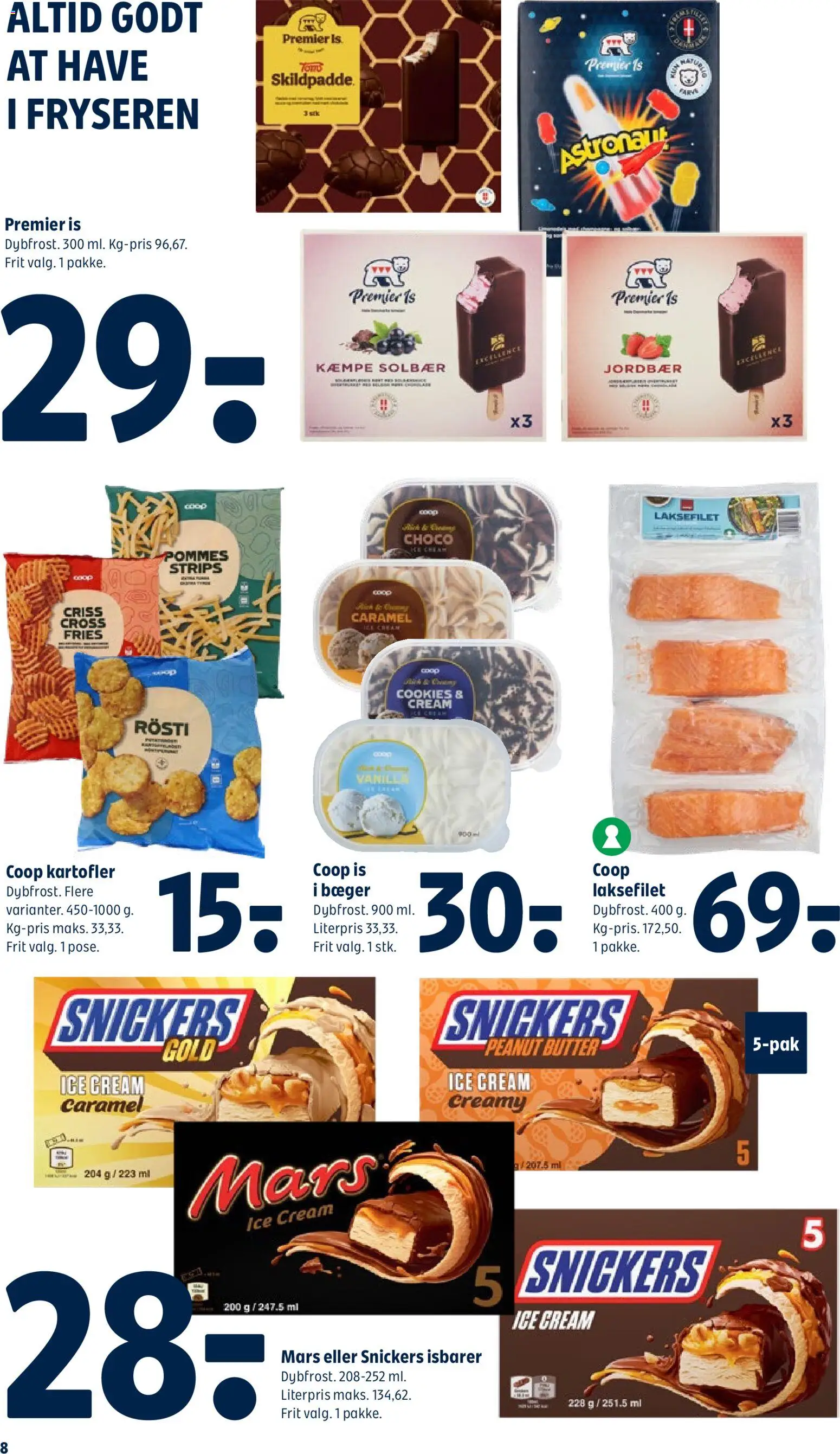 Coop 365 tilbudsavis – gyldig fra 06/08/2026 | Side: 10 | Produkter: Jordbær, Kartofler, Is, Solbær
