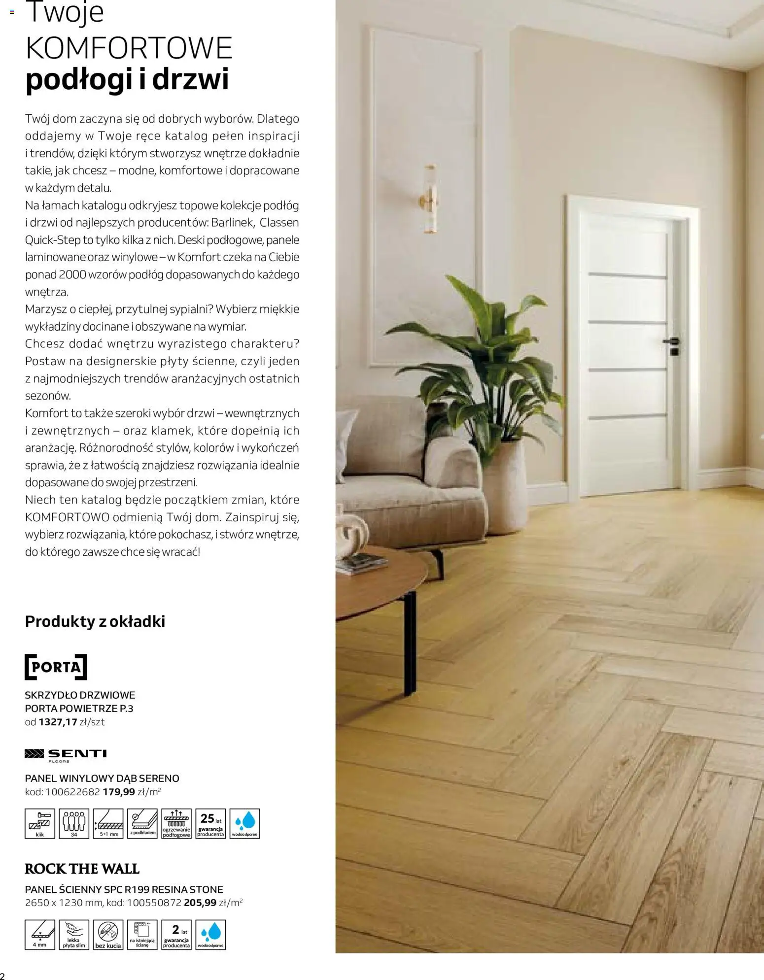 Komfort gazetka  - Podłogi i Drzwi od 09.06.2026 | Strona: 2 | Produkty: Plyty