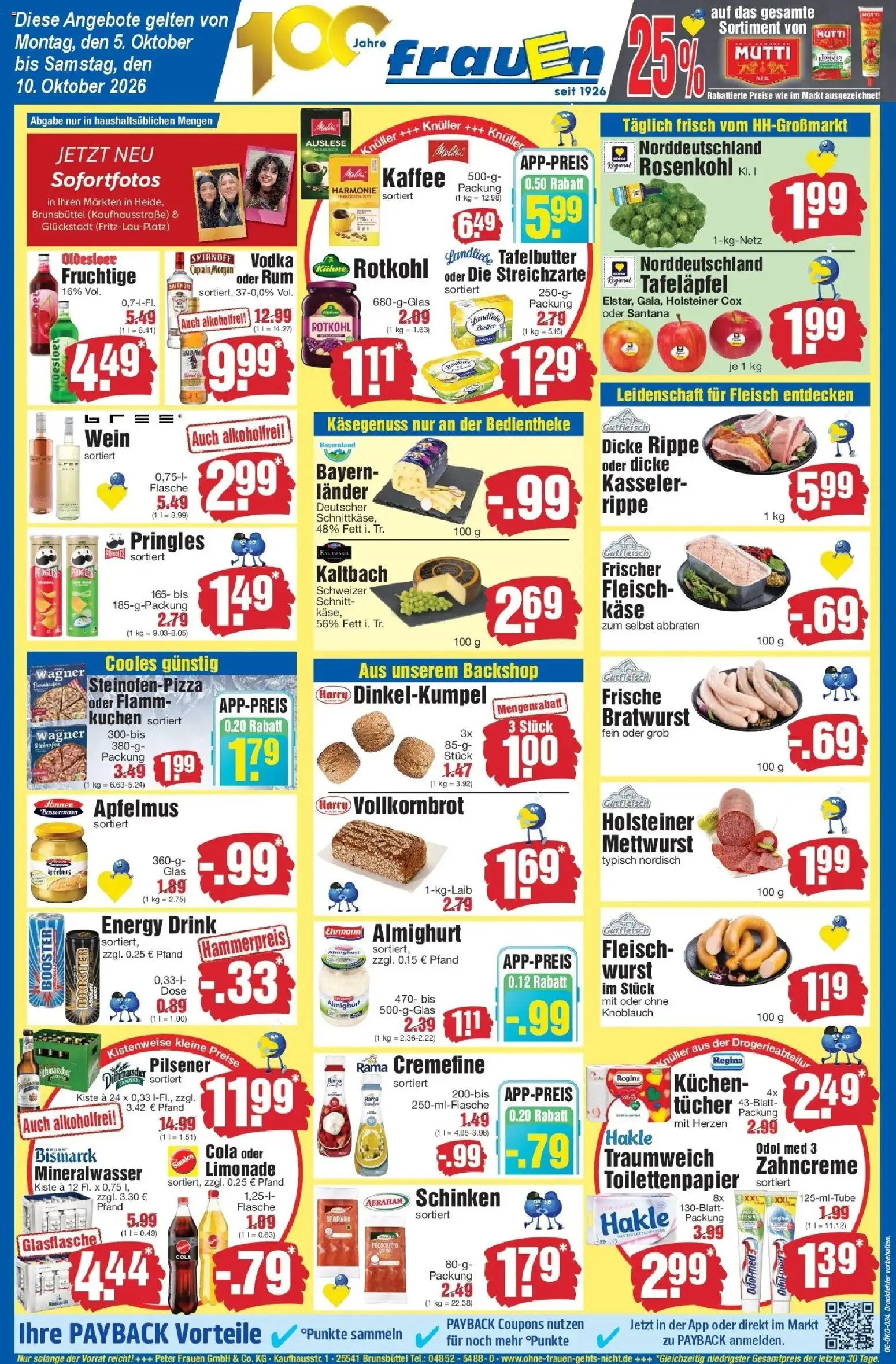 Edeka Prospekt Heide (ab 05.10.2026) » Angebote Online | Seite: 1 | Produkte: Sinalco, Mineralwasser, Schinken, Toilettenpapier