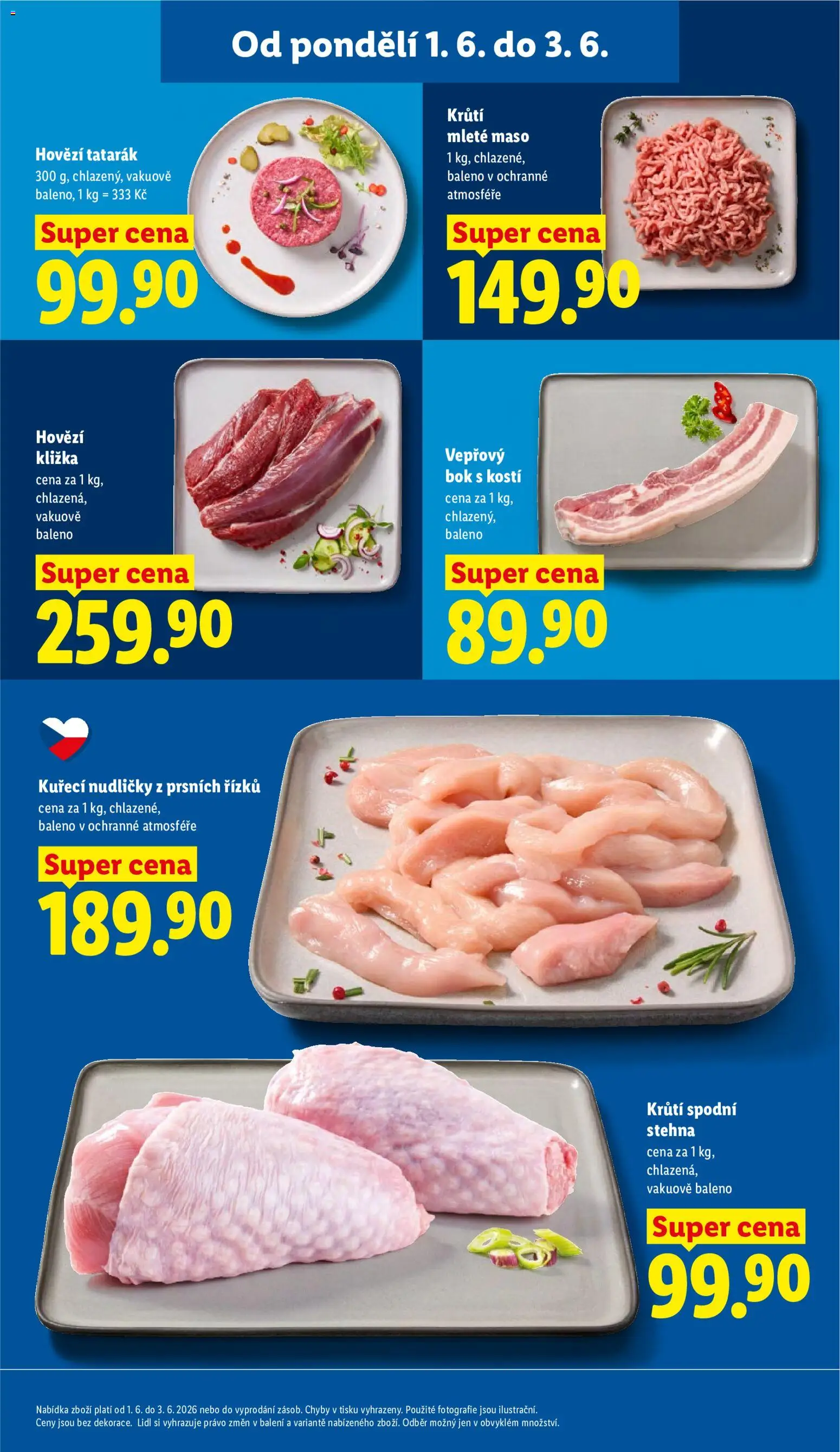 Lidl leták od 01.06.2026 | Strana: 13 | Produkty: Hovězí, Hovězí kližka, Hovězí tatarák, Tatarák