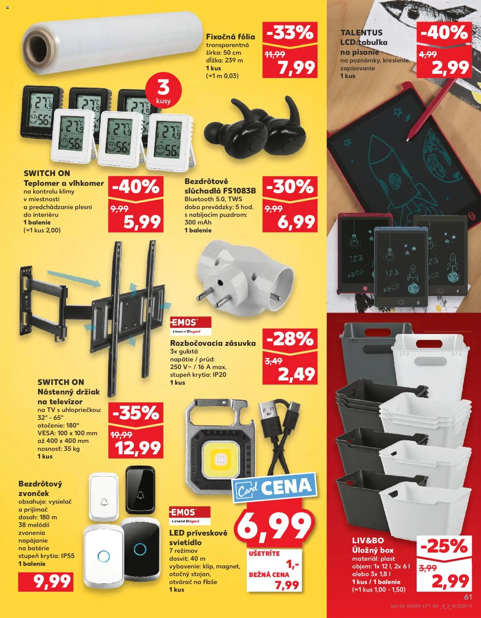 Nové Kaufland akcie – leták je platný od 26.02.2026 | Strana: 61 | Produkty: Tv, Tablet, Bezdrôtový zvonček, Zvonček