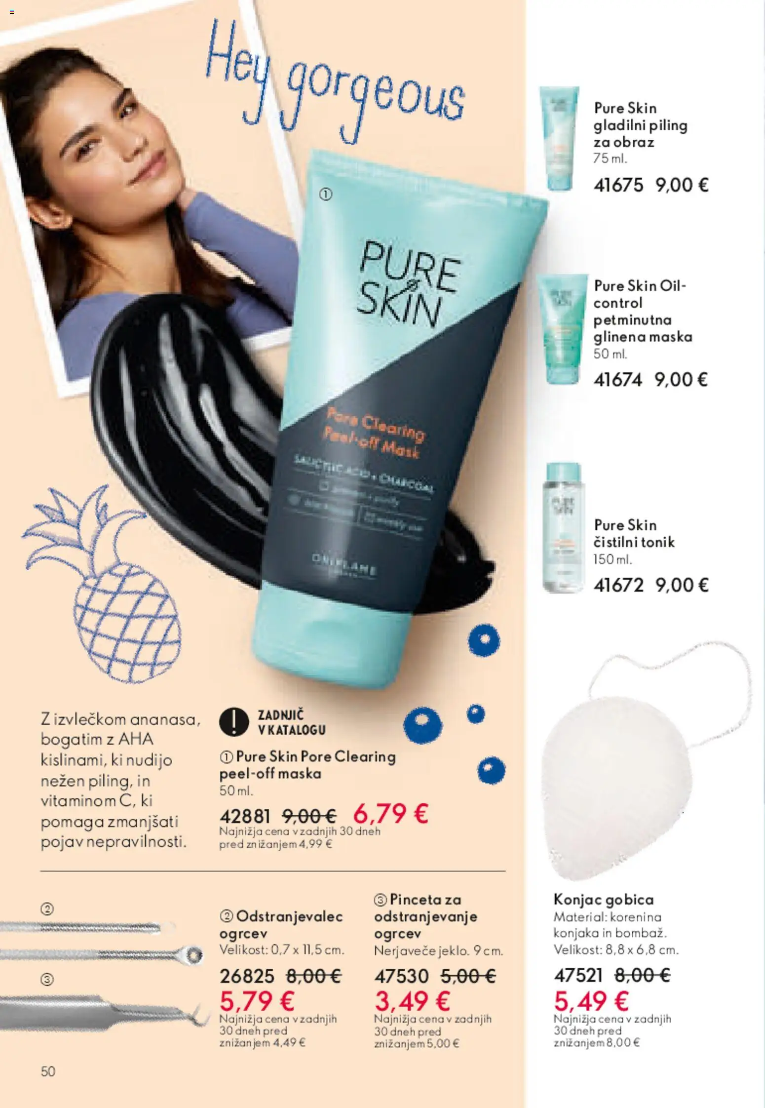 Novi Oriflame katalog ponudbe – veljaven od 01.04.2026 | Stran: 49 | Izdelki: Gobica, Maska, Piling, Tonik