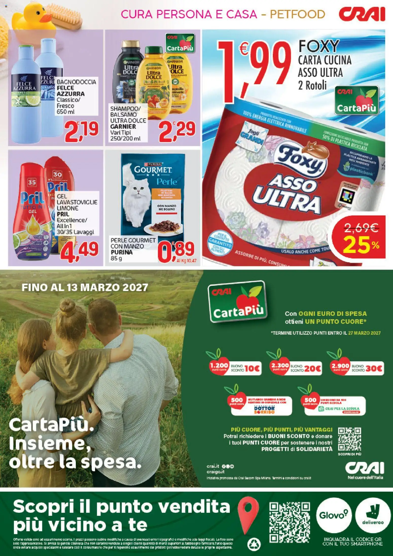 Volantino CRAI del 06/08/2026 | Pagina: 4 | Prodotti: Balsamo, Tè, Lavastoviglie, Smartphone