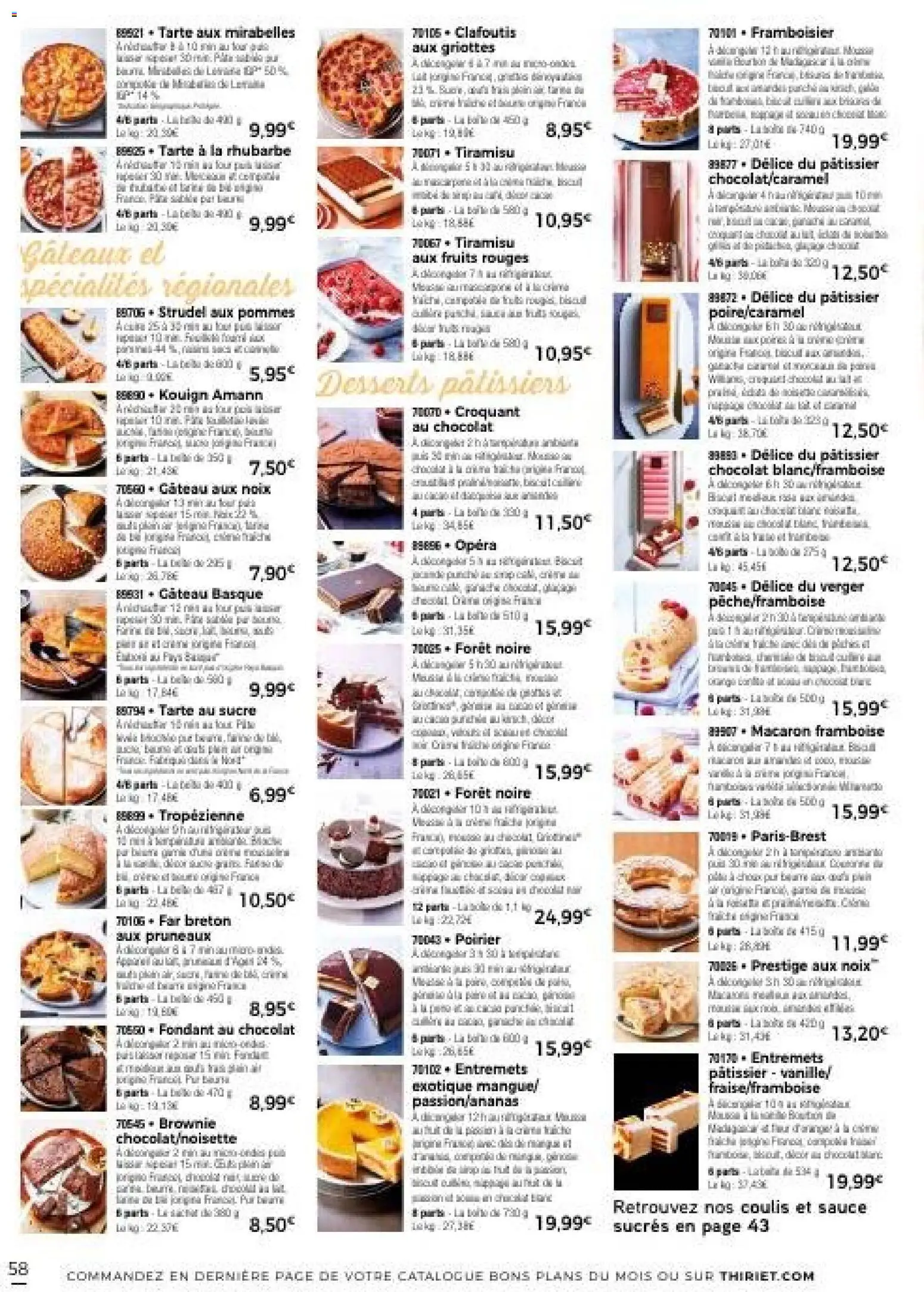 {H1} | Page: 61 | Produits: Framboise, Rhubarbe, Chocolat, Noix