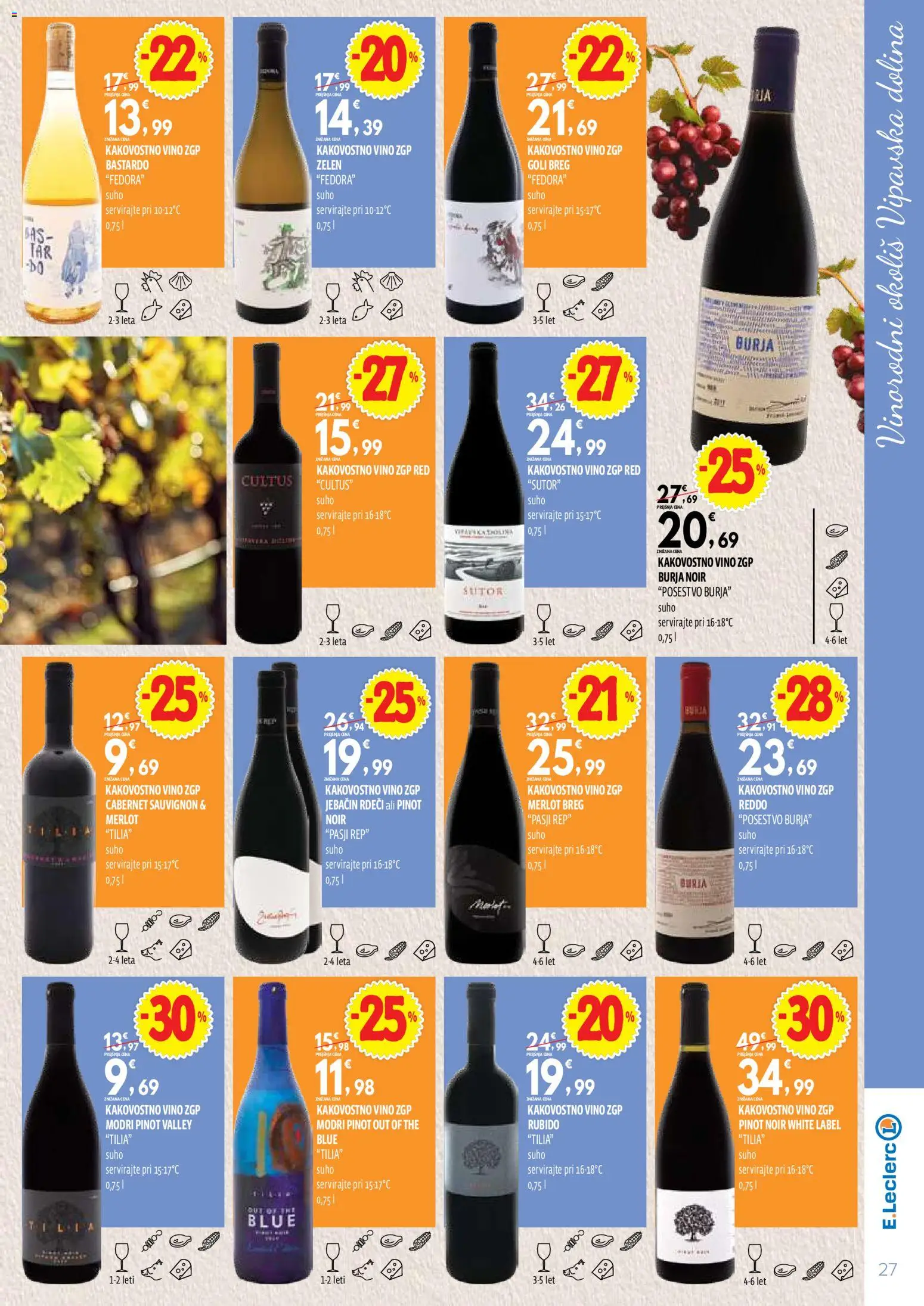Novi E.leclerc katalog ponudbe – veljaven od 13.10.2026 | Stran: 27 | Izdelki: Vino