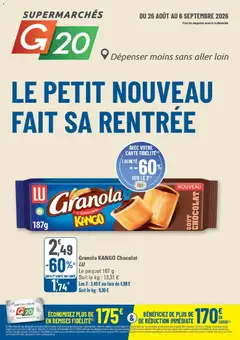 G20 Supermarchés - Prévisualisation de G20 Supermarchés catalogue valide à partir de 26/08/2026