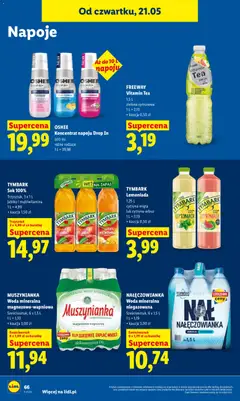 Pogląd oferty "OSHEE Koncentrat napoju Drop In, 500 ml, różne rodzaje" - ważna od 21.05.2026 | Strona: 72
