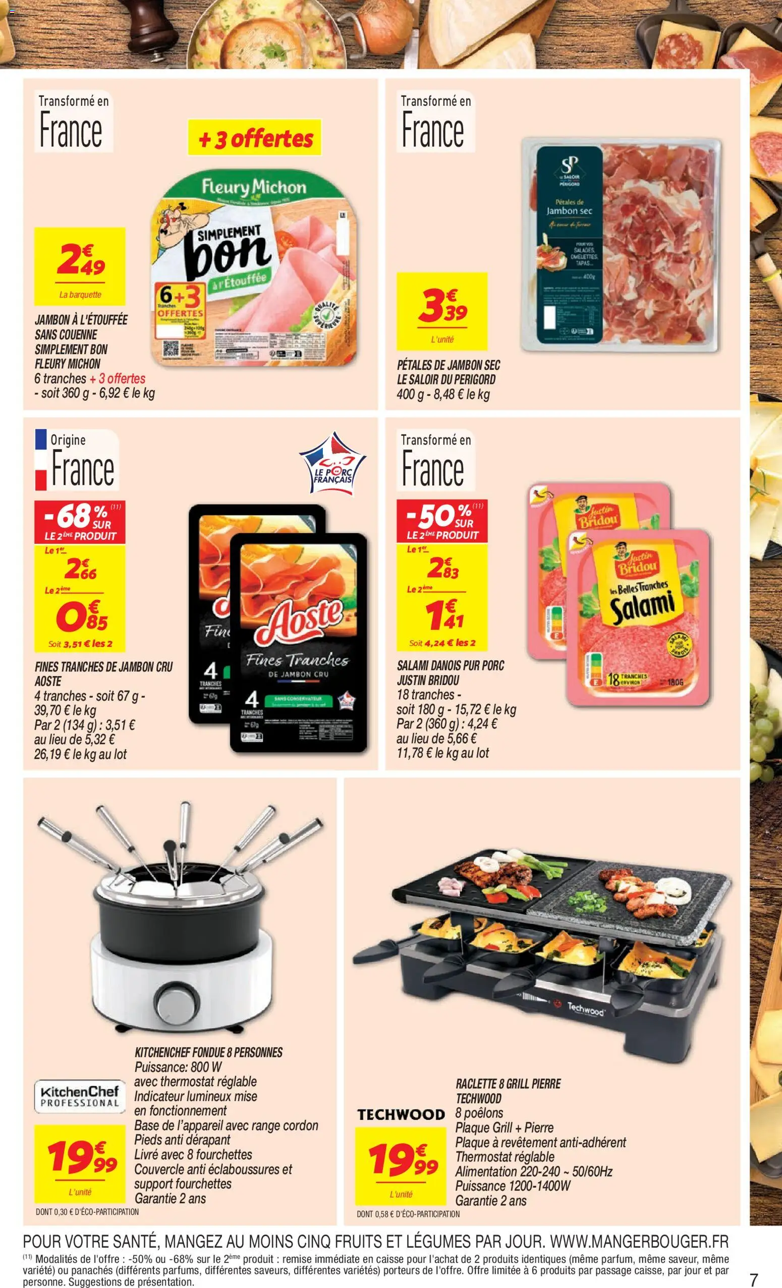 {H1} | Page: 7 | Produits: Grill, Fruits, Raclette, Jambon