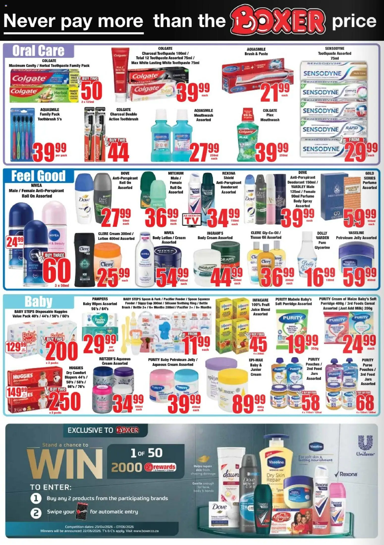 New Boxer catalogue – valid from 25.05.2026 | Page: 10 | Products: Brush, Cream, Body cream, Baby food