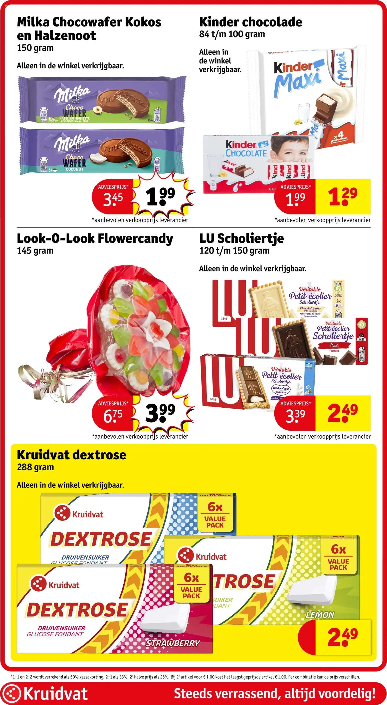 {H1} | Pagina: 92 | Producten: Chocolade, Waffelini, Kan, Fagyasztott gyümölcs