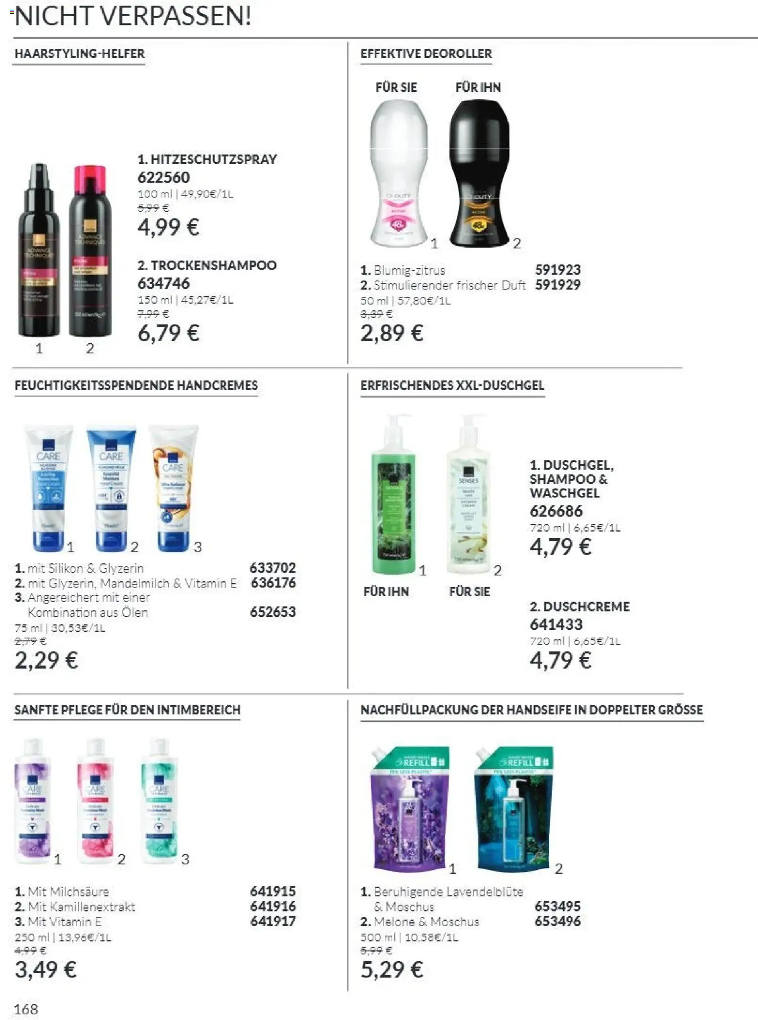 Avon Black Friday – gültig ab 01.11.2026 | Seite: 168 | Produkte: Duft, Shampoo, Duschcreme, Melone