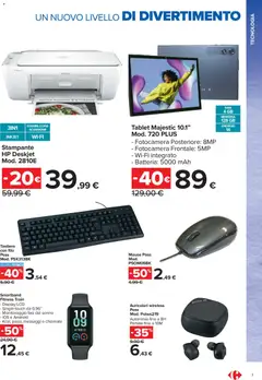 Anteprima del volantino Carrefour volantino Market Scuola valido a partire dal 22/07/2026 | Pagina: 7 | Prodotti: Tablet, Stampante, Stampa, Batteria