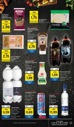 Tesco leták platný od 24.06.2026 | Strana: 29 | Produkty: Zlatý Bažant, Vodka, Omáčka, Cola